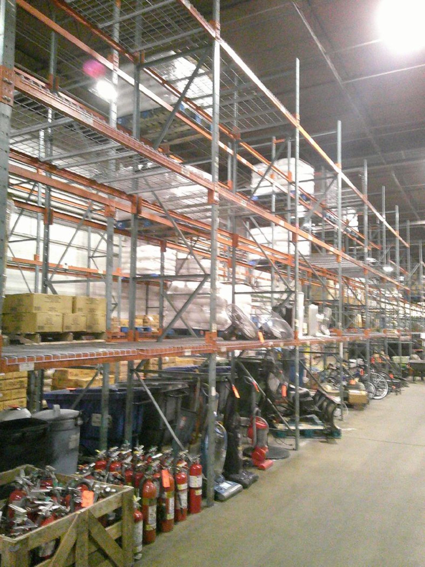 Sections of Interlake 42" x 8' x 19' Bolted Pallet Racking, Including: (20) Uprights, (108) 3" - Image 2 of 6