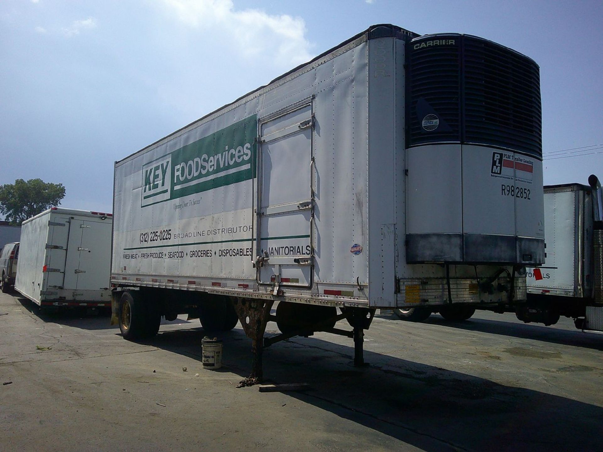 1997 Trailmobile 28 ft. Model VS1R Single Axle Refrigeration Trailer, VIN: 1UYVS1285VM330114; 37,000 - Bild 2 aus 7