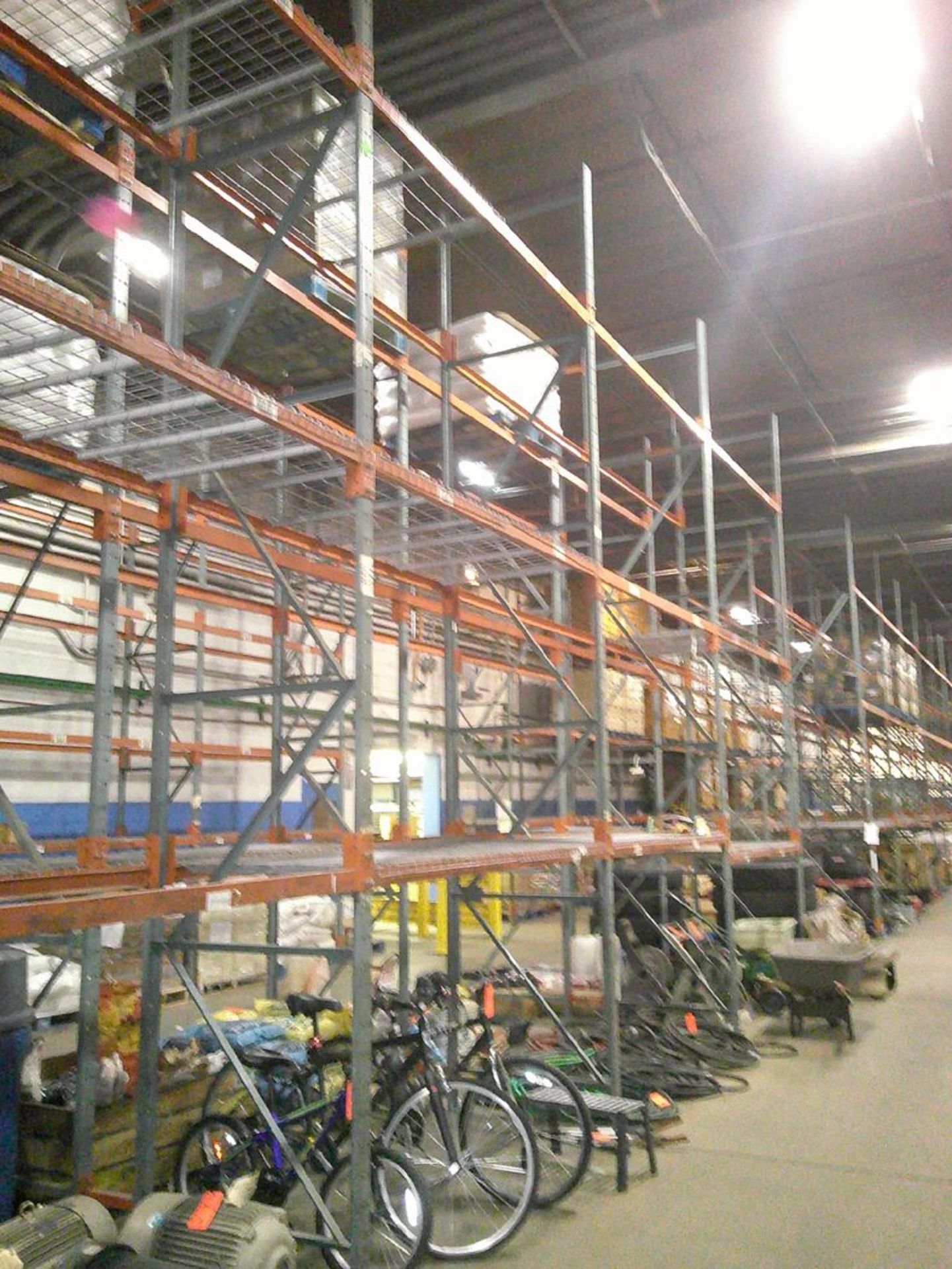 Sections of Interlake 42" x 8' x 19' Bolted Pallet Racking, Including: (20) Uprights, (108) 3" - Image 3 of 6