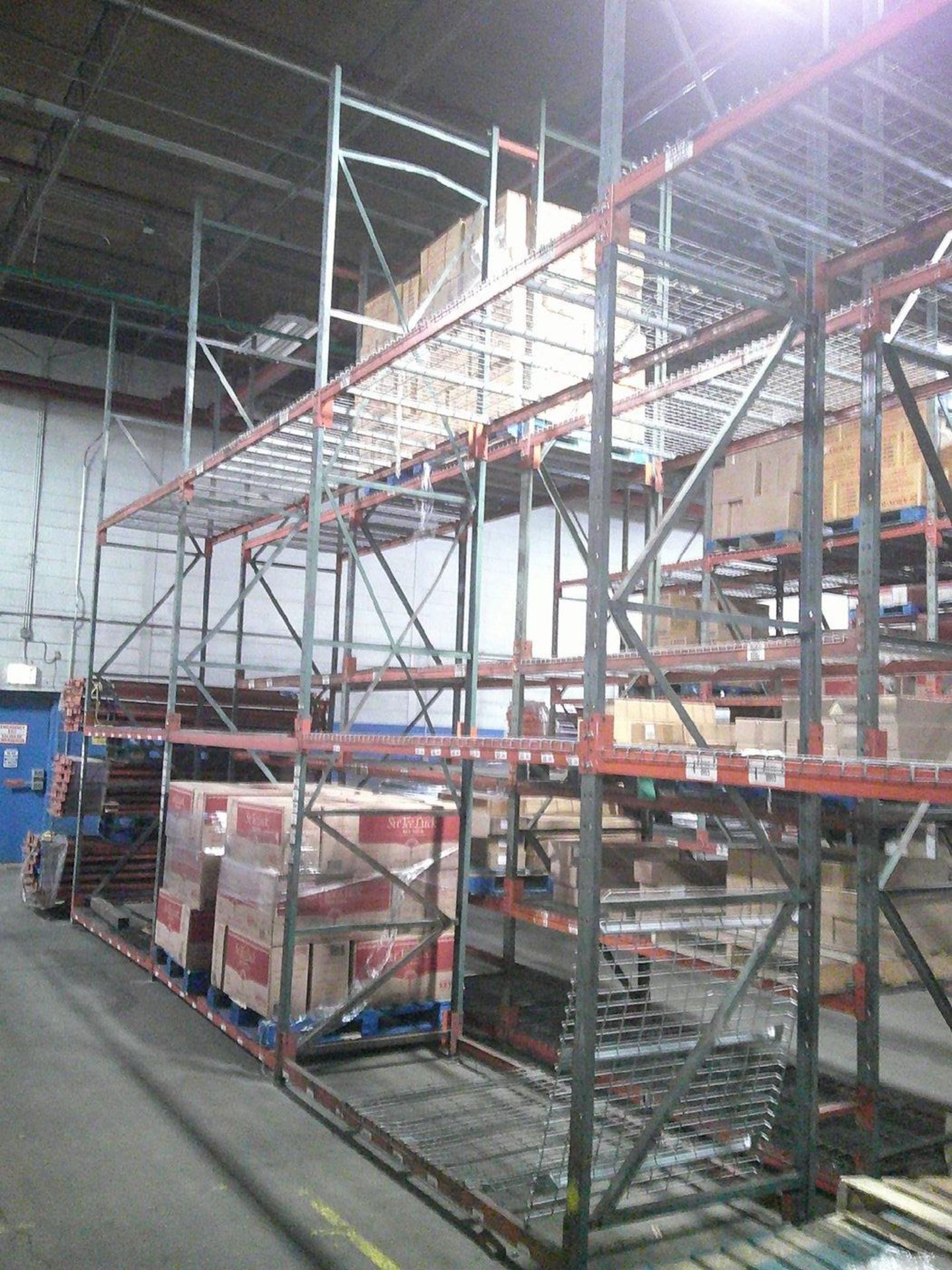 Sections of Interlake 42" x 8' x 19' Bolted Pallet Racking, Including: (40) Uprights, (252) 3" - Image 5 of 10