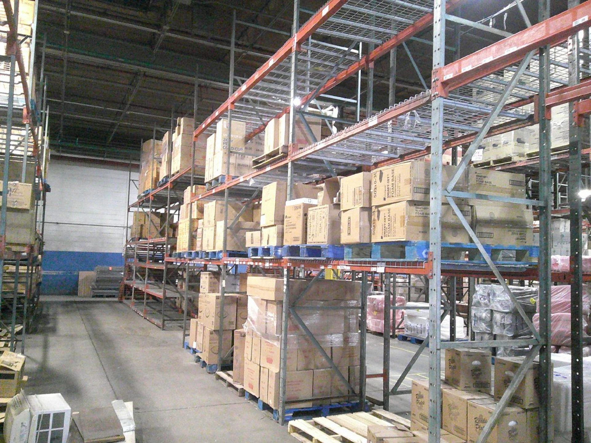 Sections of Interlake 42" x 8' x 19' Bolted Pallet Racking, Including: (40) Uprights, (182) 3" - Image 8 of 10