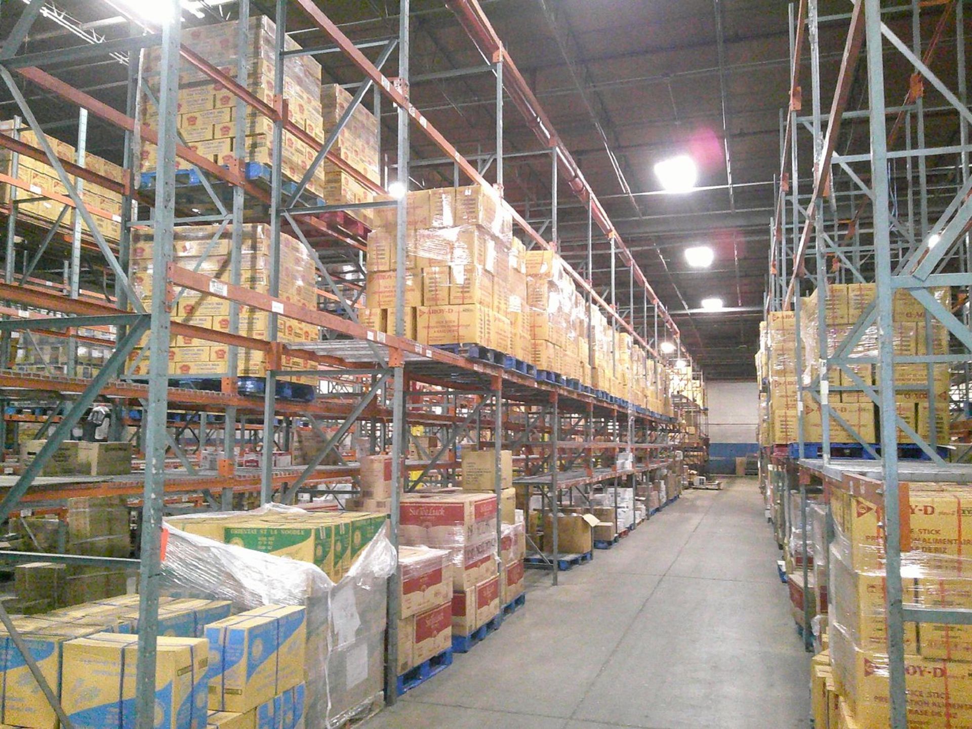 Sections of Interlake 42" x 8' x 19' Bolted Pallet Racking, Including: (40) Uprights, (252) 3" - Image 6 of 10
