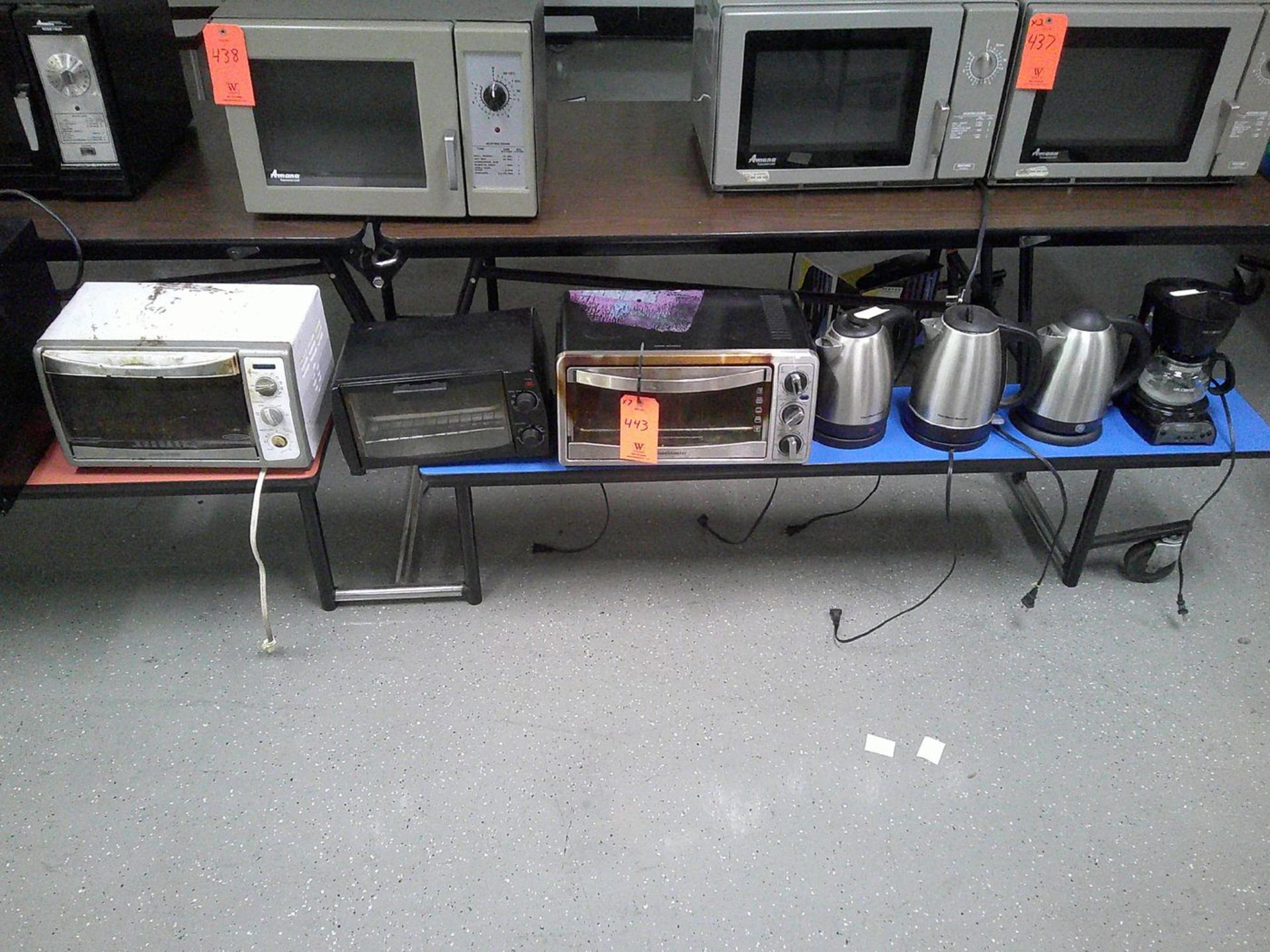 Lot - (3) Toaster Ovens, (4) Coffee Makers