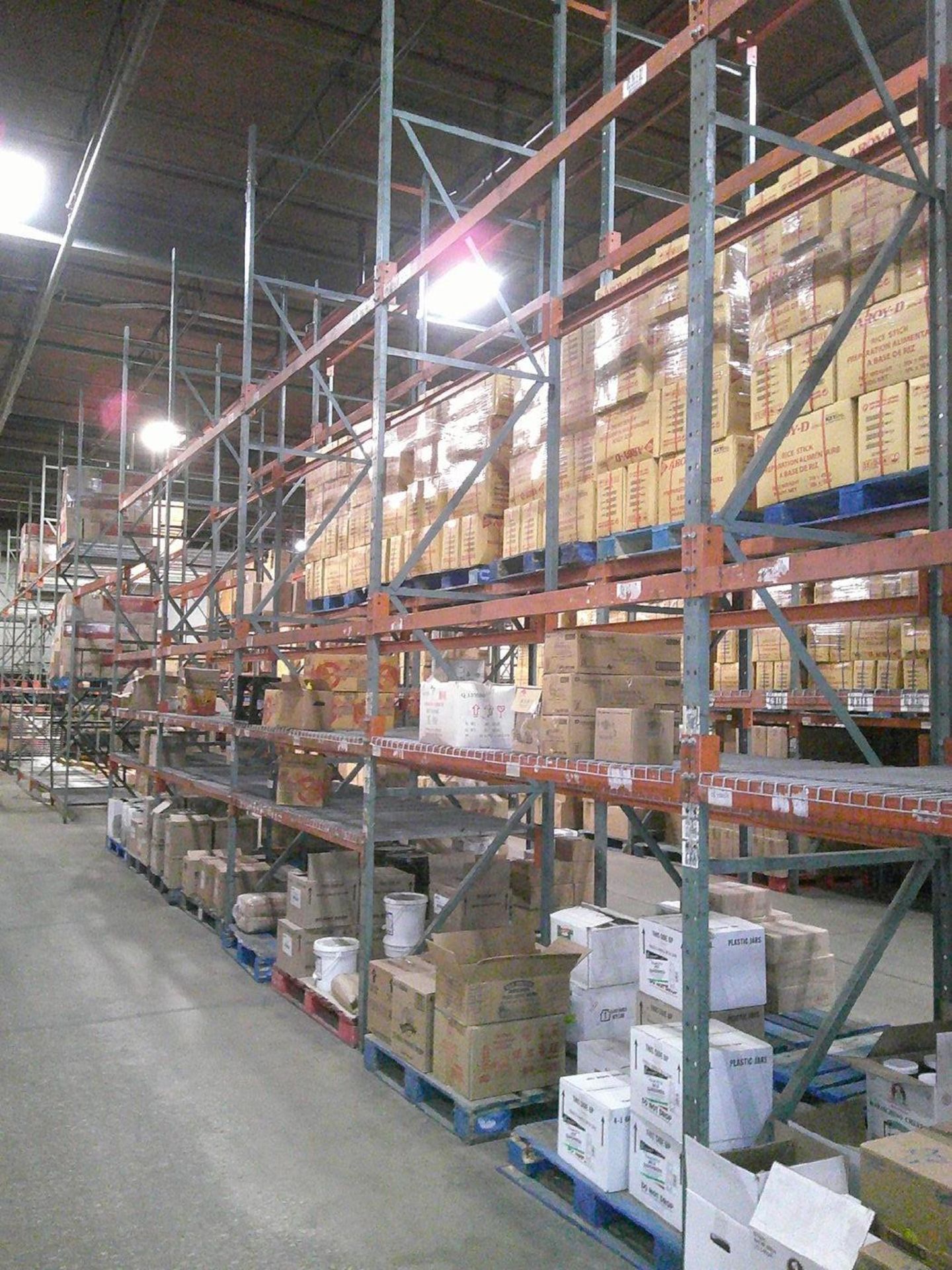 Sections of Interlake 42" x 8' x 19' Bolted Pallet Racking, Including: (40) Uprights, (252) 3" - Image 3 of 10