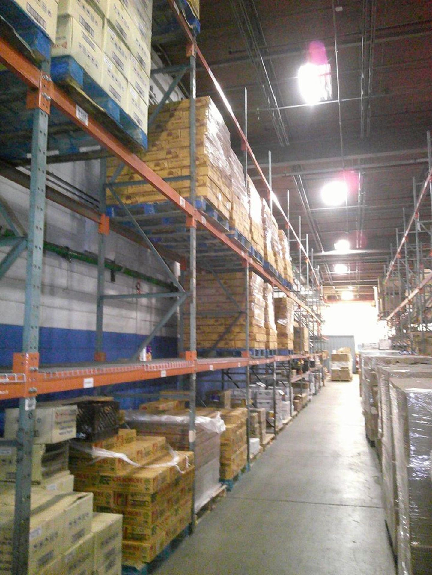 Sections of Interlake 42" x 8' x 19' Bolted Pallet Racking, Including: (16) Uprights, (70) 3" Wide - Image 2 of 5