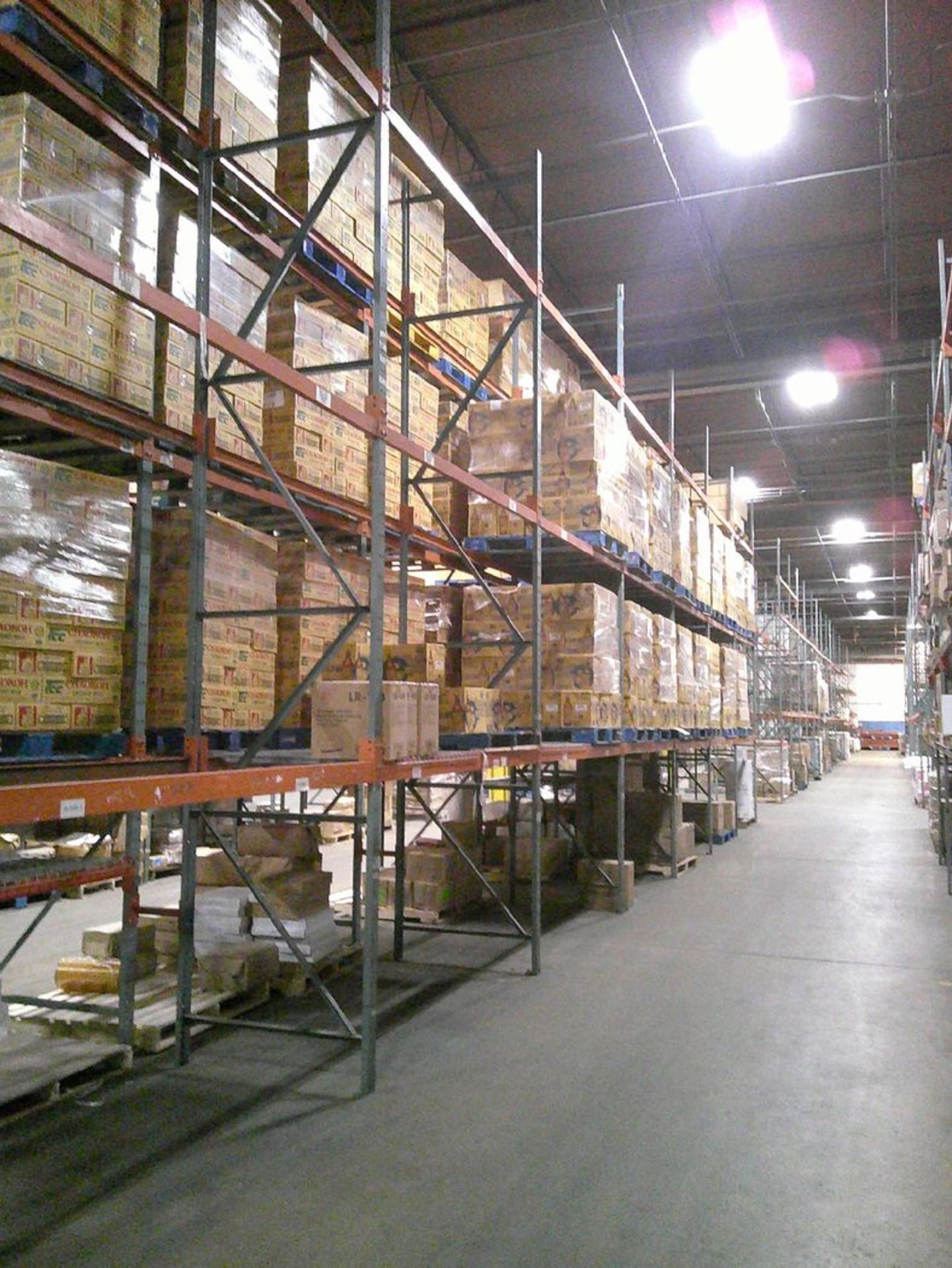 Sections of Interlake 42" x 8' x 19' Bolted Pallet Racking, Including: (20) Uprights, (96) 3" Wide - Bild 2 aus 6