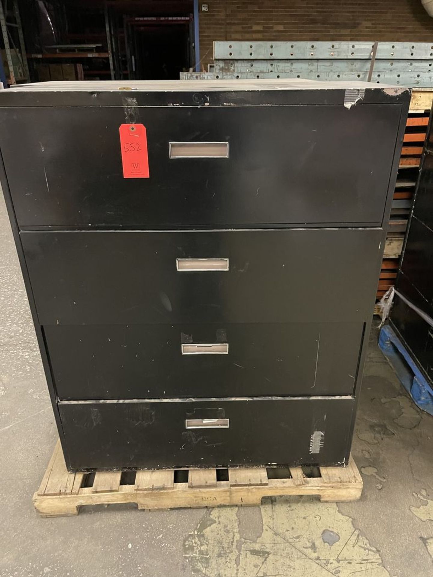 Lot - (2) Four-Drawer Lateral File Cabinets