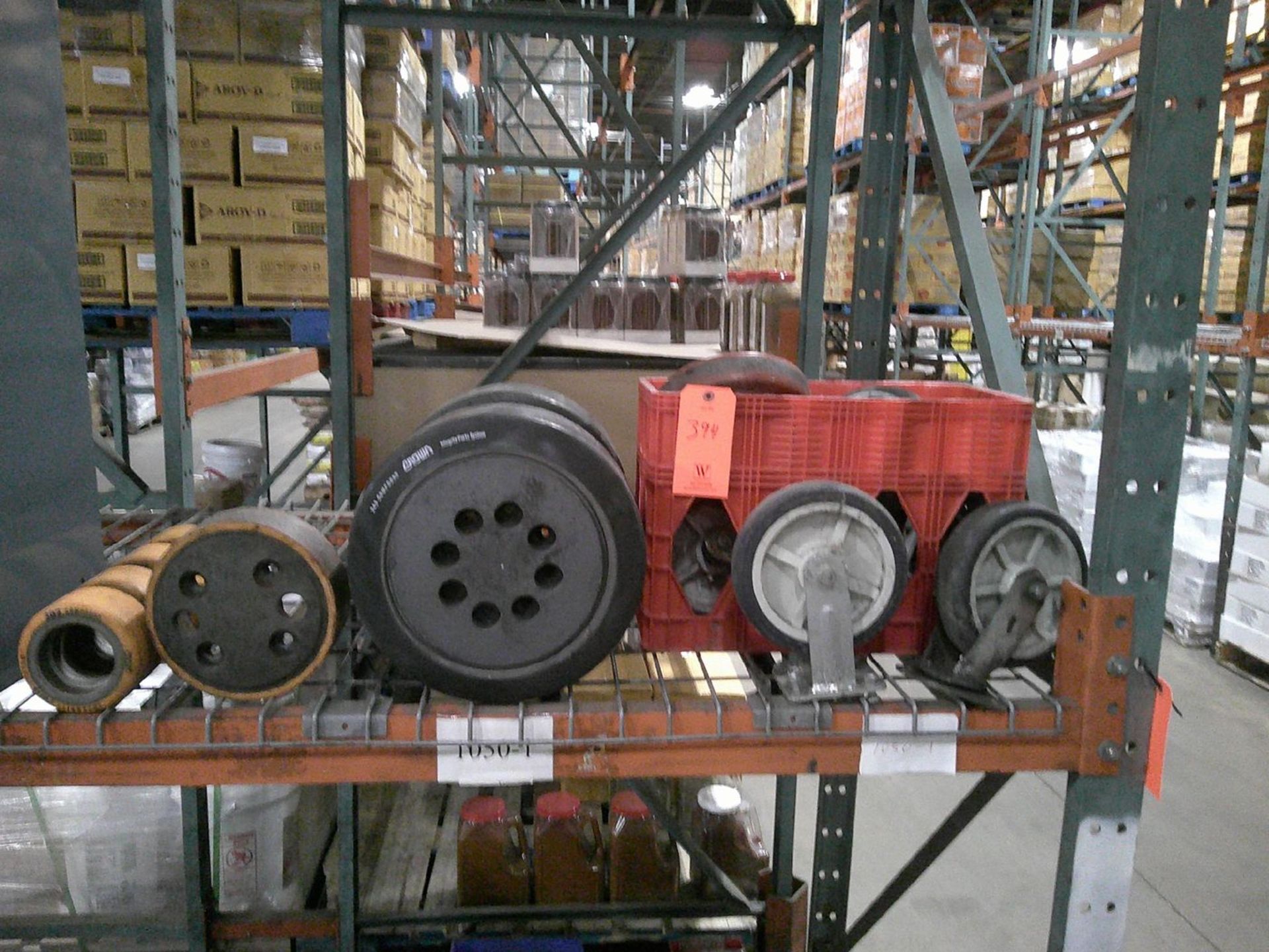 Lot - Casters, Phenolic Wheels; and Fork Lift Wheels