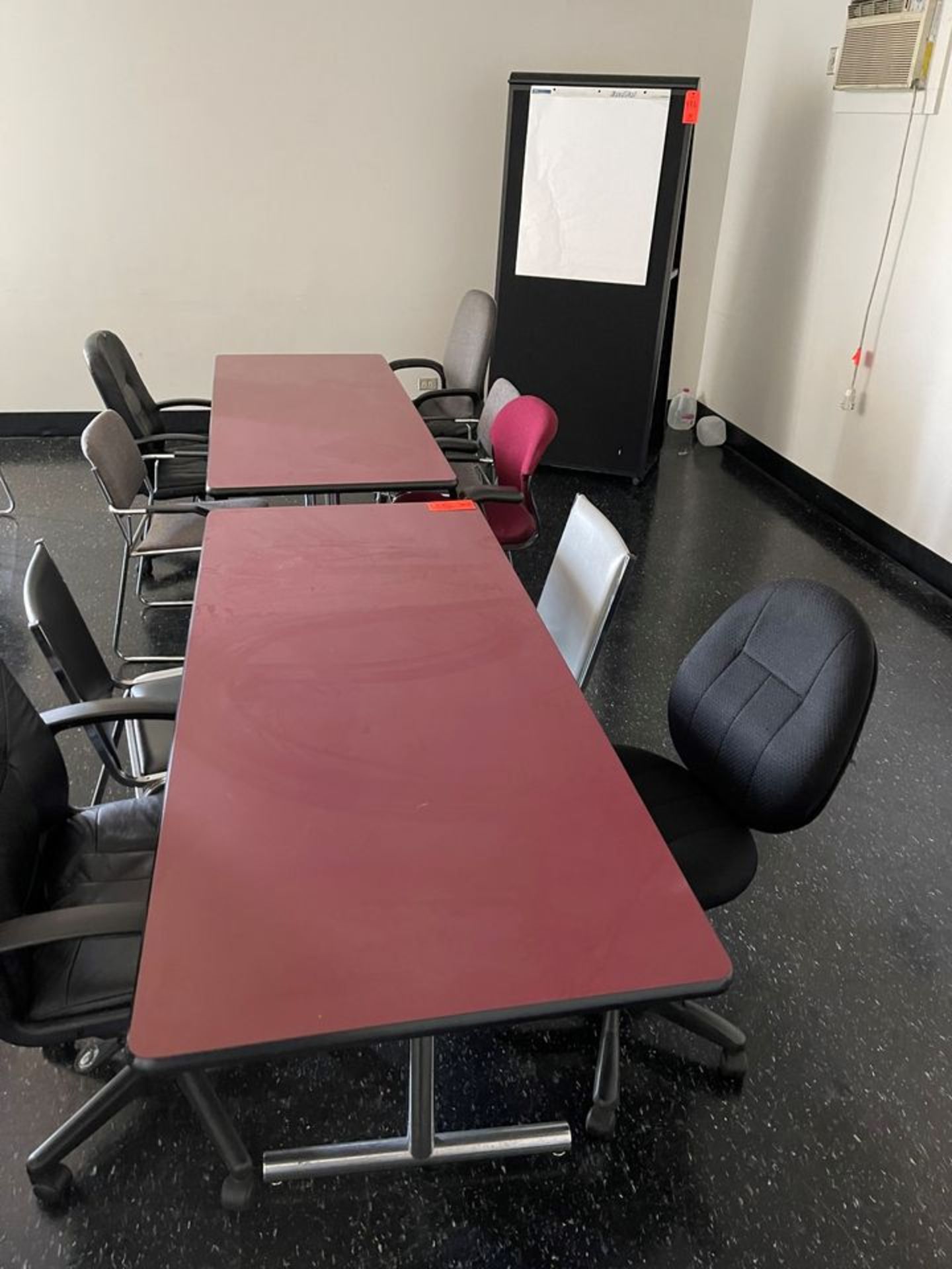 Lot - (2) 72 in. x 32 in. (approx.) Conference Tables; with (9) Chairs