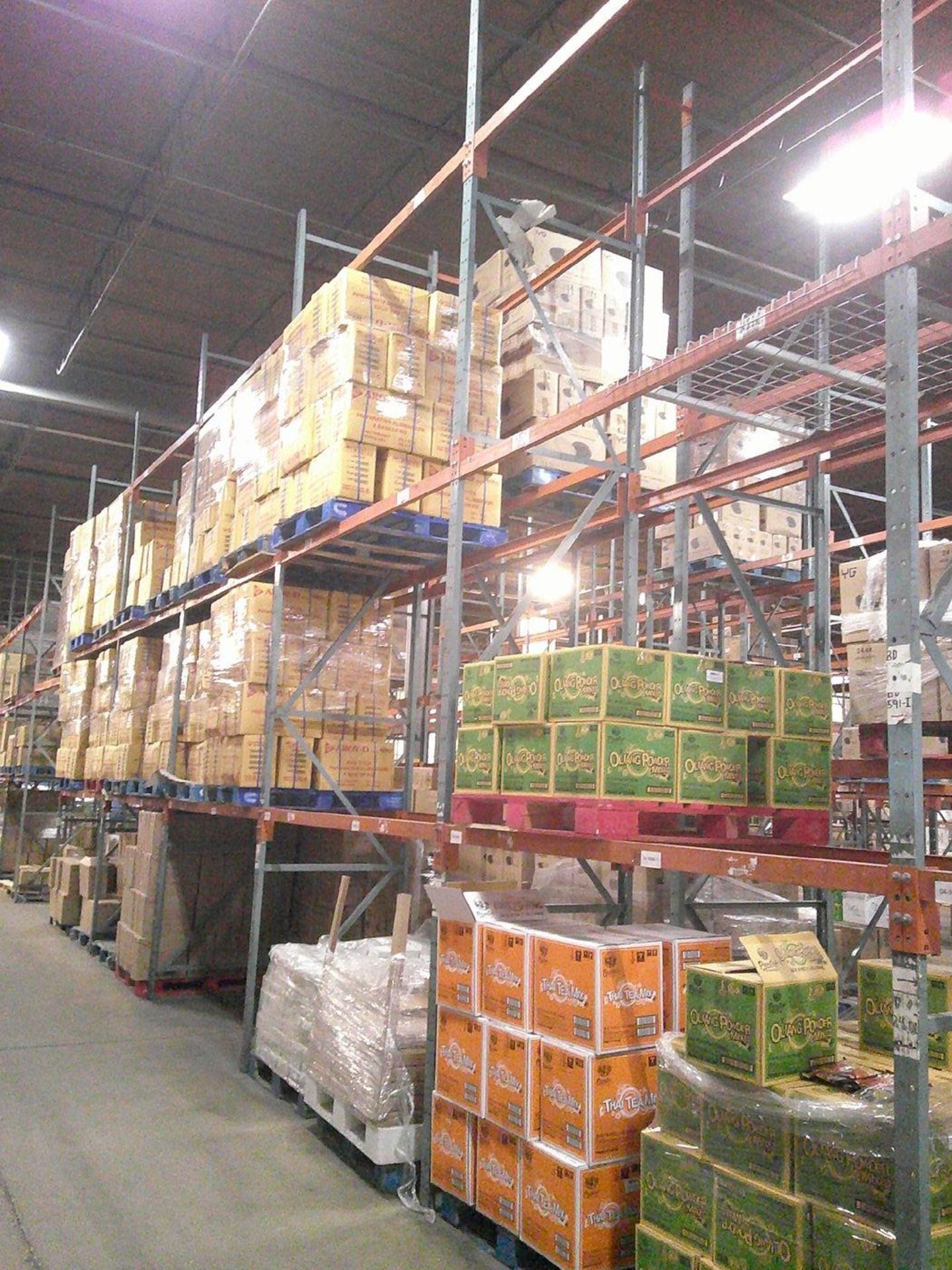 Sections of Interlake 42" x 8' x 19' Bolted Pallet Racking, Including: (40) Uprights, (182) 3" - Image 6 of 10