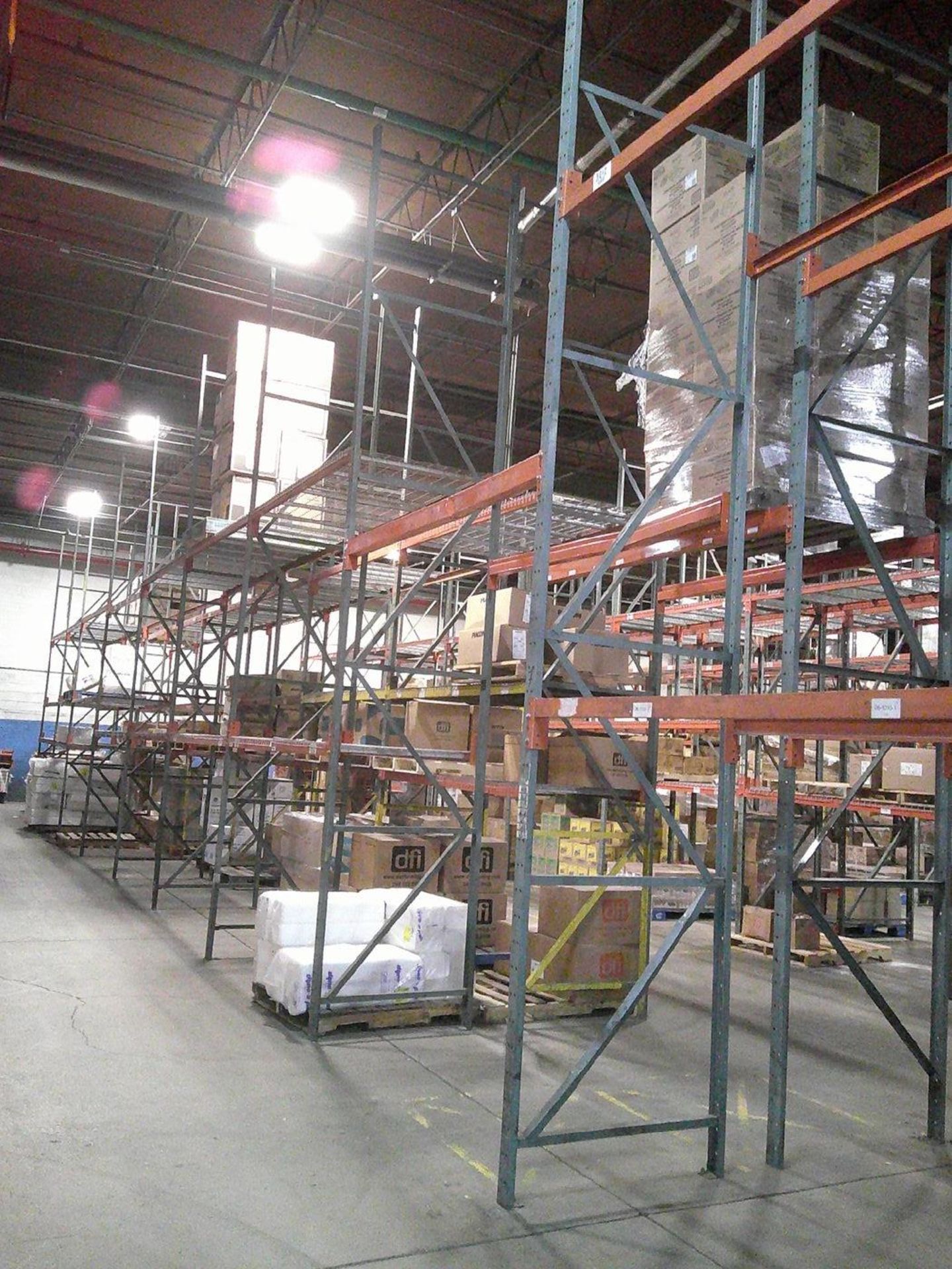 Sections of Interlake 42" x 8' x 19' Bolted Pallet Racking, Including: (40) Uprights, (166) 3" - Bild 9 aus 11