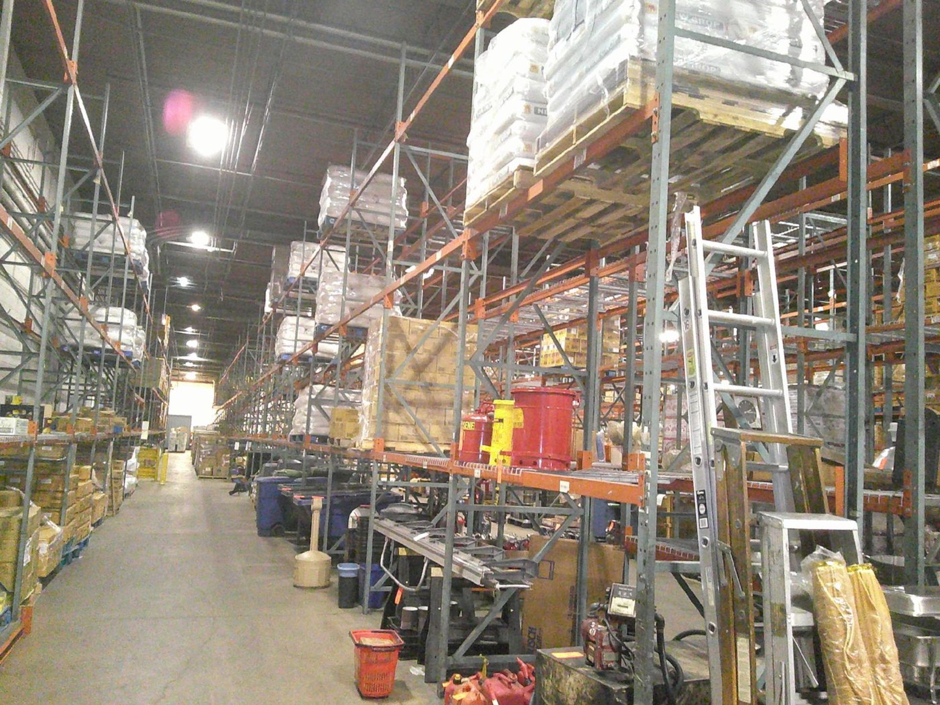 Sections of Interlake 42" x 8' x 19' Bolted Pallet Racking, Including: (20) Uprights, (108) 3" - Image 4 of 6