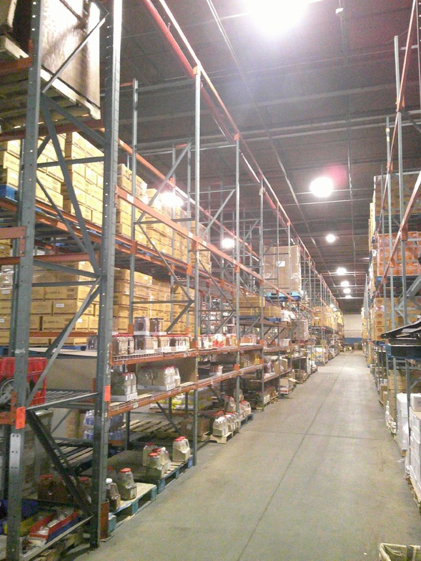 Sections of Interlake 42" x 8' x 19' Bolted Pallet Racking, Including: (20) Uprights, (126) 3" - Image 2 of 7