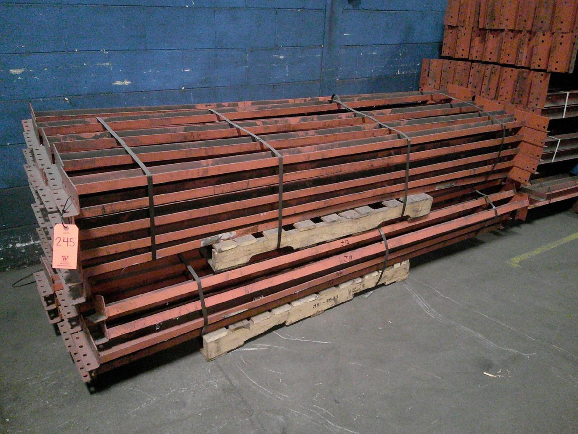 Lot - (4) Pallets of 3 in. x 8 ft. Cross Beams; approx. (101)