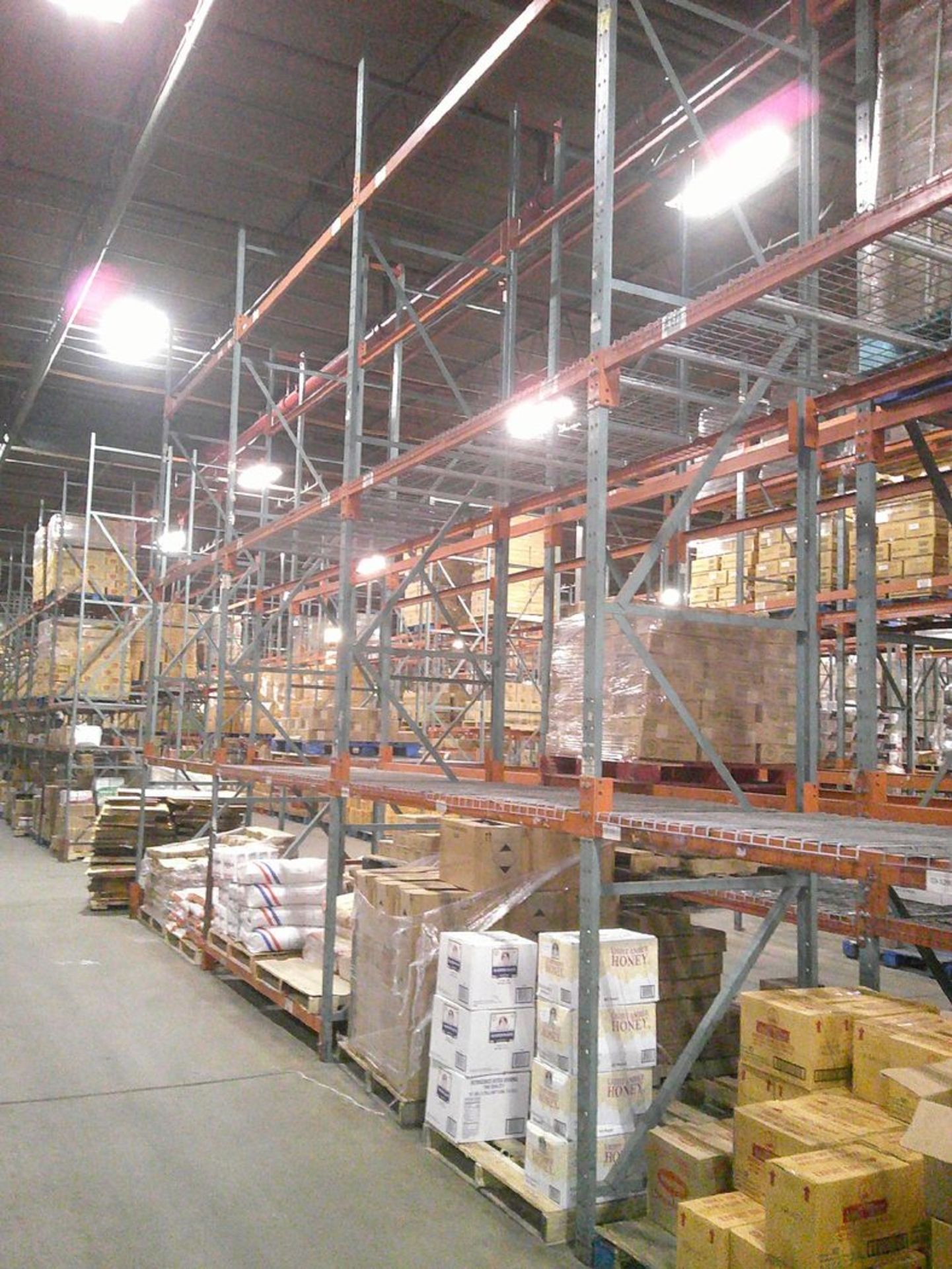 Sections of Interlake 42" x 8' x 19' Bolted Pallet Racking, Including: (20) Uprights, (126) 3" - Image 7 of 7