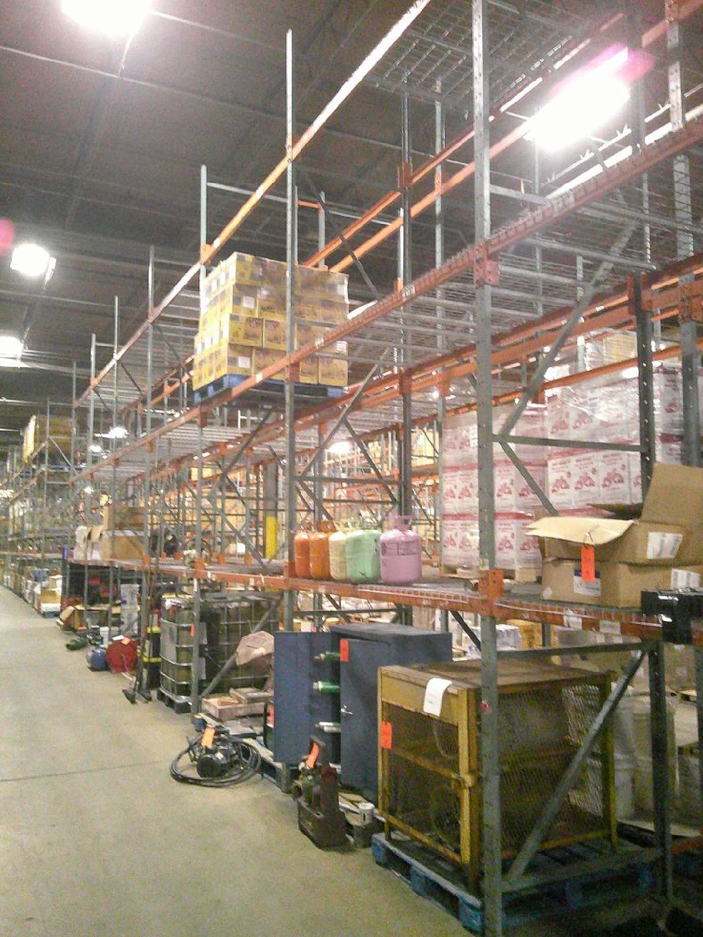 Sections of Interlake 42" x 8' x 19' Bolted Pallet Racking, Including: (20) Uprights, (108) 3" - Image 5 of 6