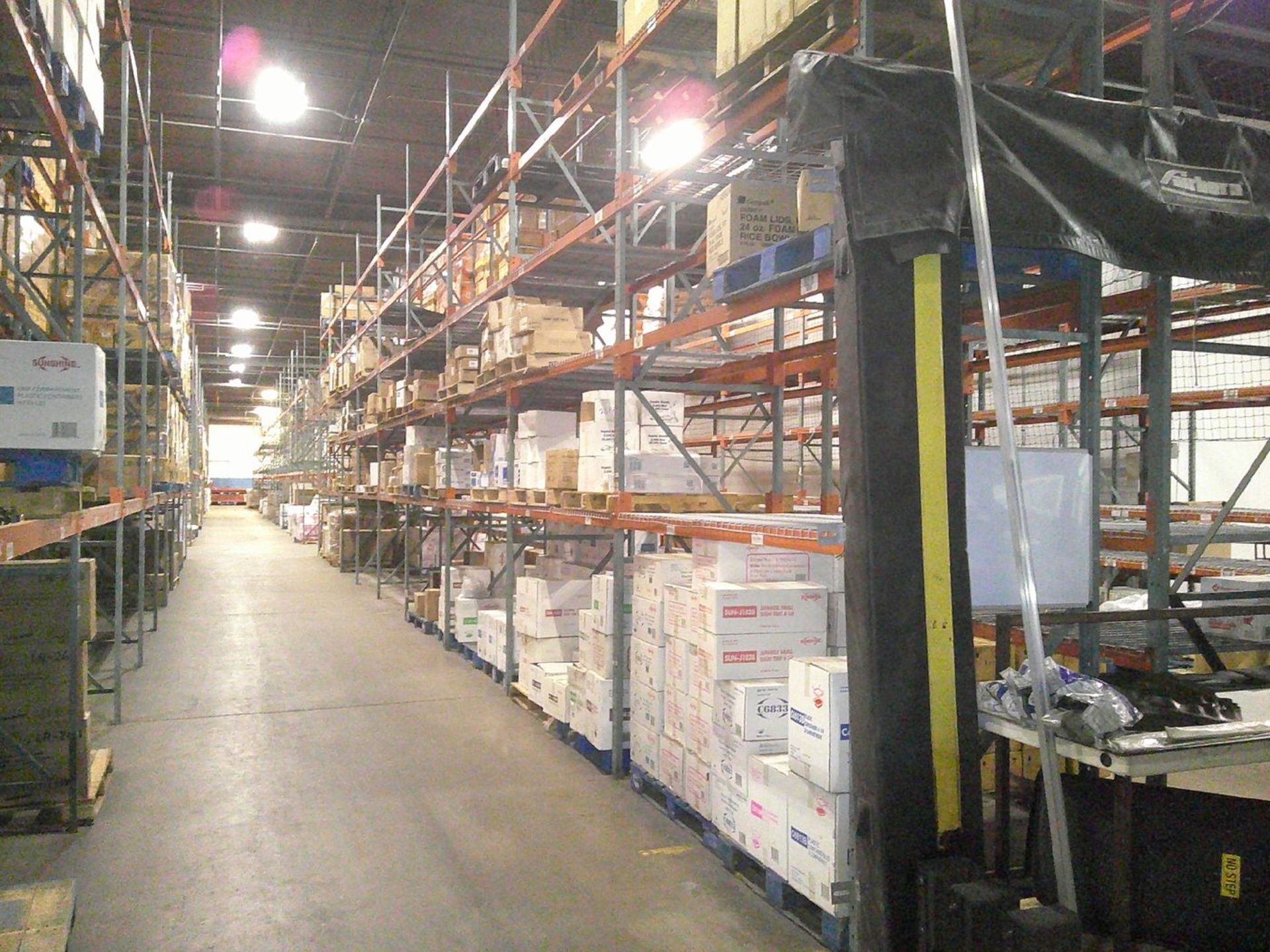 Sections of Interlake 42" x 8' x 19' Bolted Pallet Racking, Including: (20) Uprights, (158) 3" - Image 5 of 7