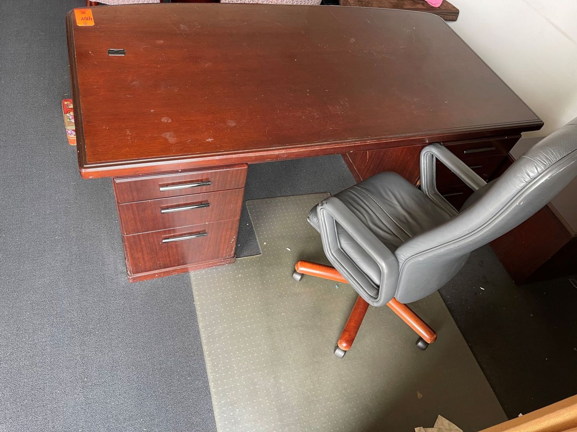 Lot - (1) Executive Desk; with Chair