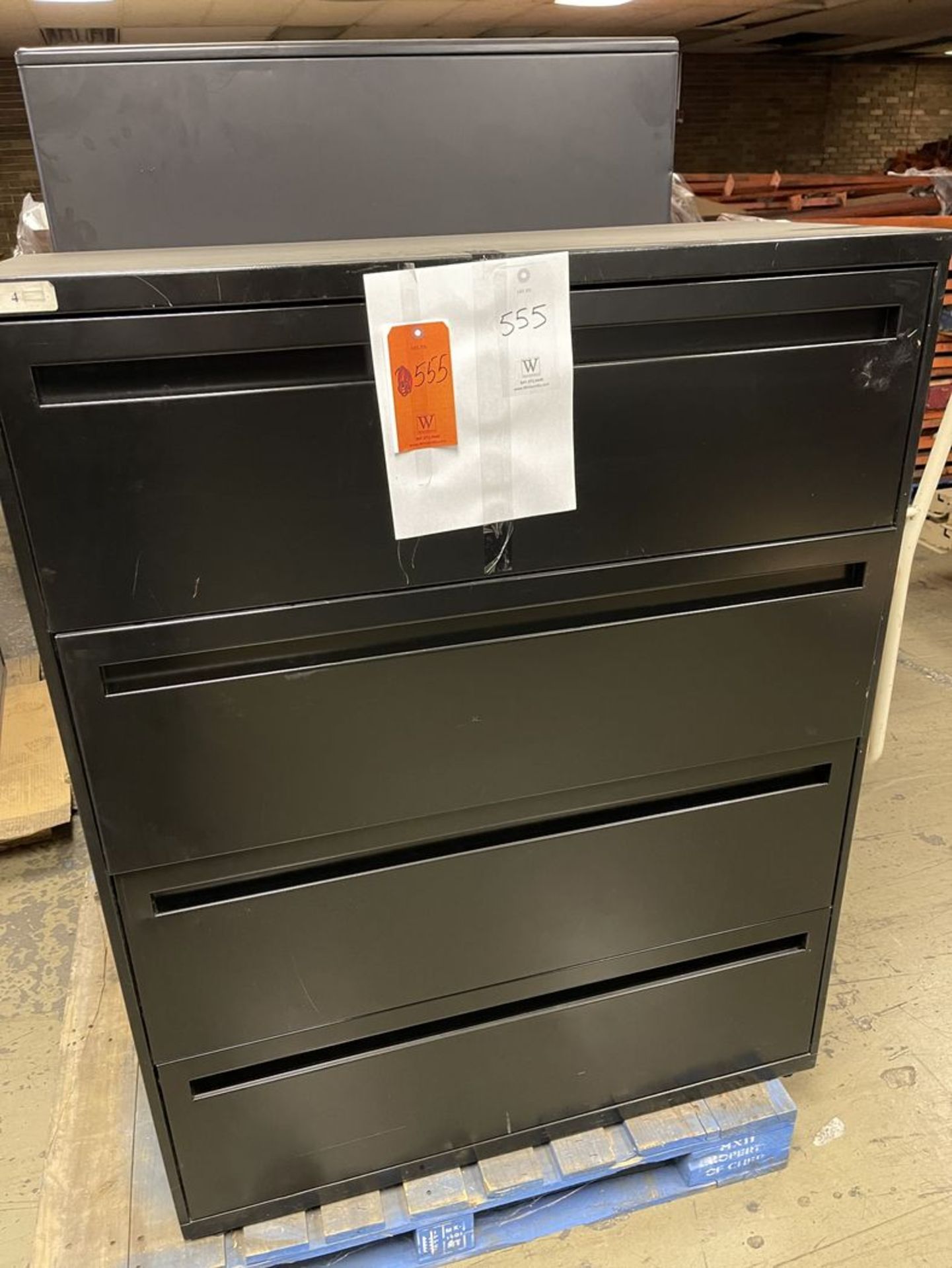 Lot - (1) Four-Drawer Lateral File Cabiner, and (1) Five-Drawer Lateral File Cabinet