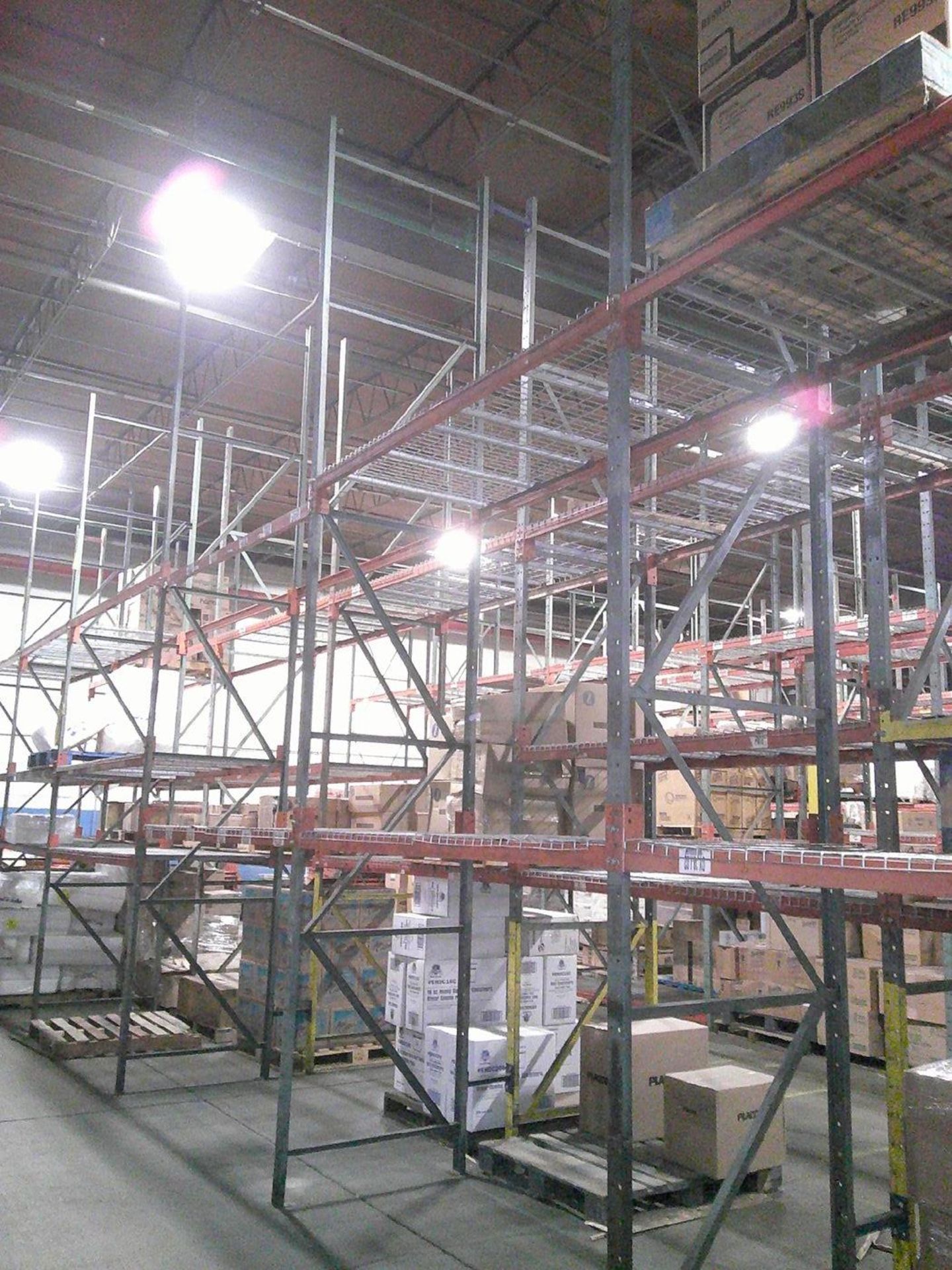 Sections of Interlake 42" x 8' x 19' Bolted Pallet Racking, Including: (40) Uprights, (166) 3" - Bild 10 aus 11