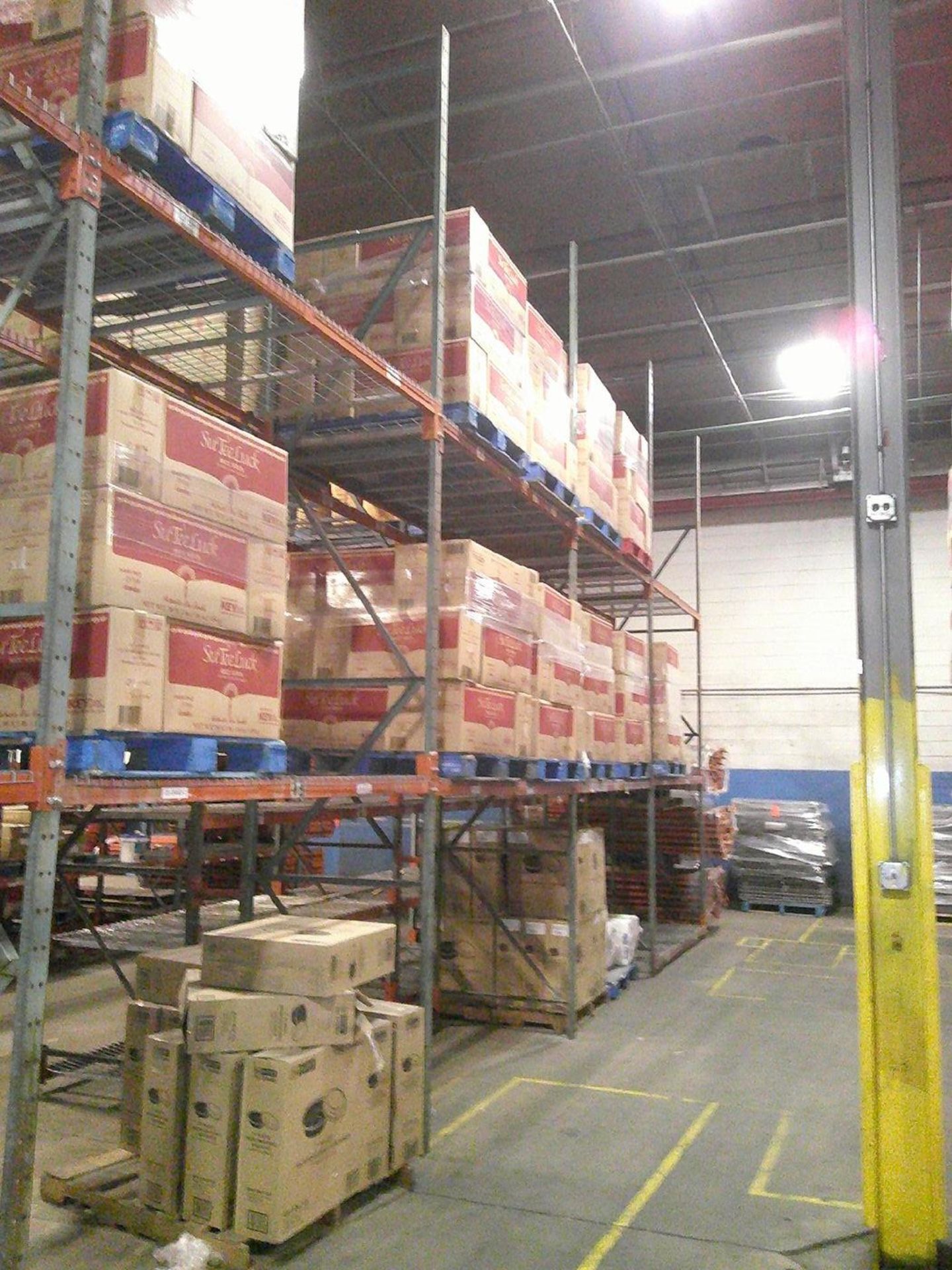 Sections of Interlake 42" x 8' x 19' Bolted Pallet Racking, Including: (40) Uprights, (182) 3" - Image 4 of 10