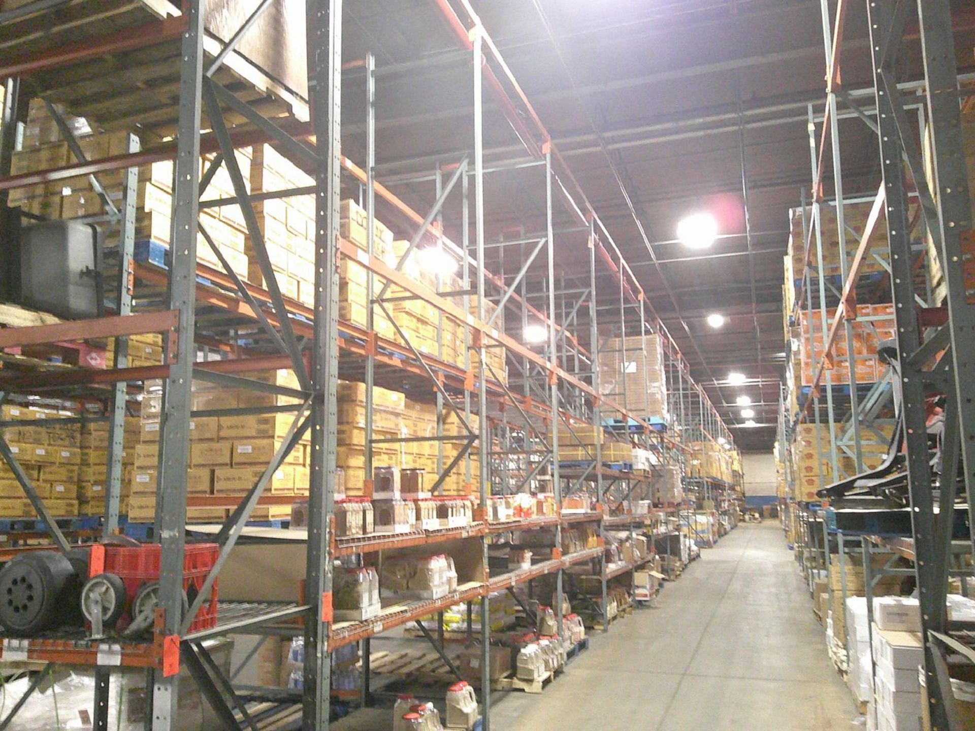 Sections of Interlake 42" x 8' x 19' Bolted Pallet Racking, Including: (20) Uprights, (126) 3"