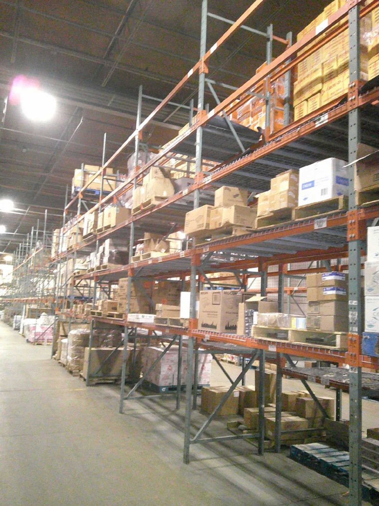 Sections of Interlake 42" x 8' x 19' Bolted Pallet Racking, Including: (20) Uprights, (158) 3" - Image 7 of 7