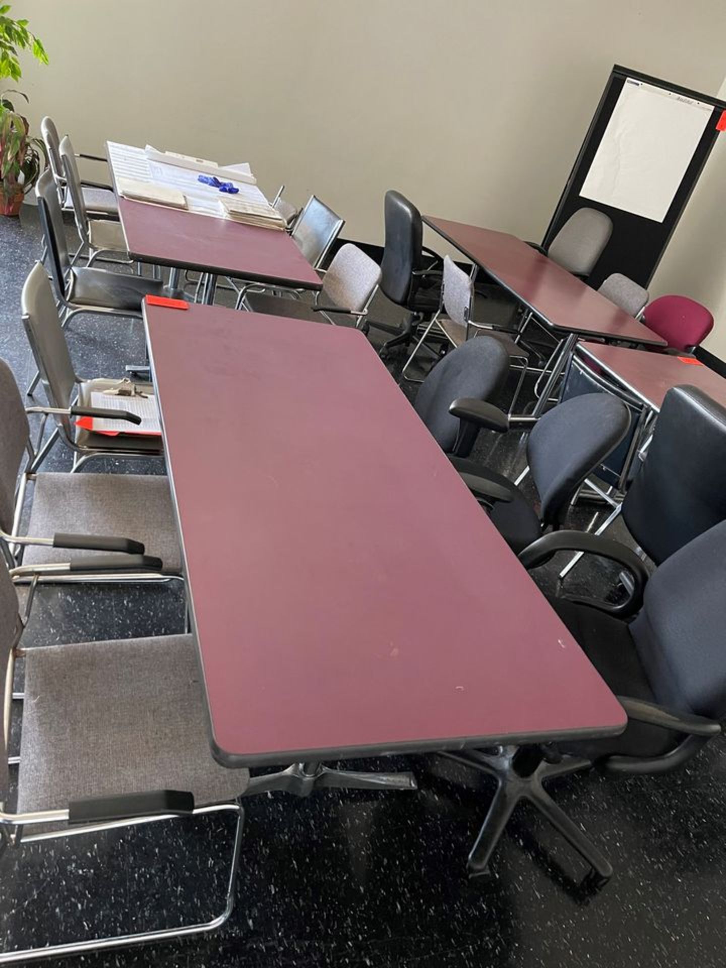 Lot - (2) 72 in. x 32 in. (approx.) Conference Tables; with (12) Chairs