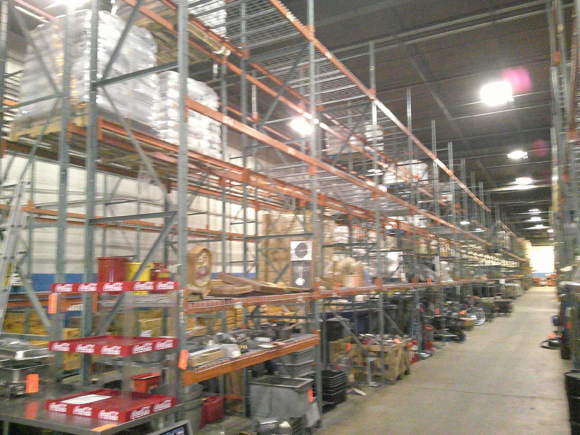 Sections of Interlake 42" x 8' x 19' Bolted Pallet Racking, Including: (20) Uprights, (108) 3"