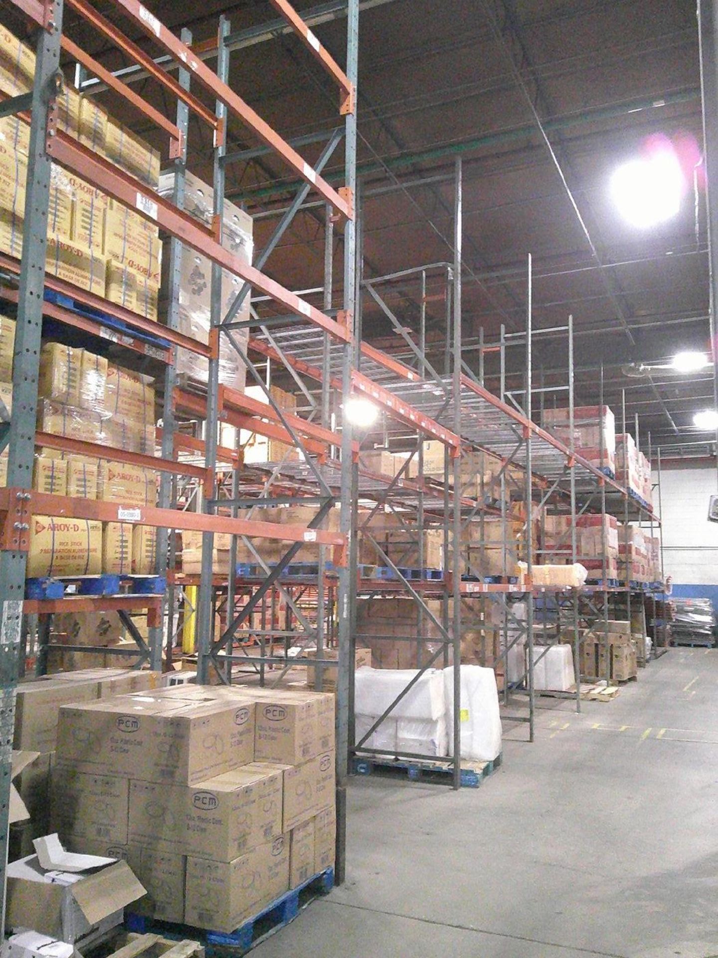 Sections of Interlake 42" x 8' x 19' Bolted Pallet Racking, Including: (40) Uprights, (182) 3" - Image 3 of 10