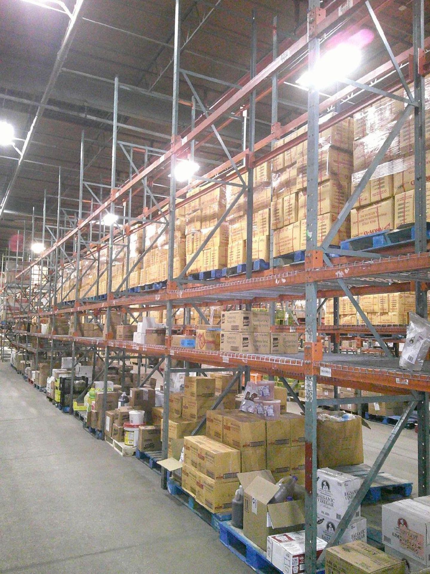 Sections of Interlake 42" x 8' x 19' Bolted Pallet Racking, Including: (40) Uprights, (252) 3" - Image 2 of 10