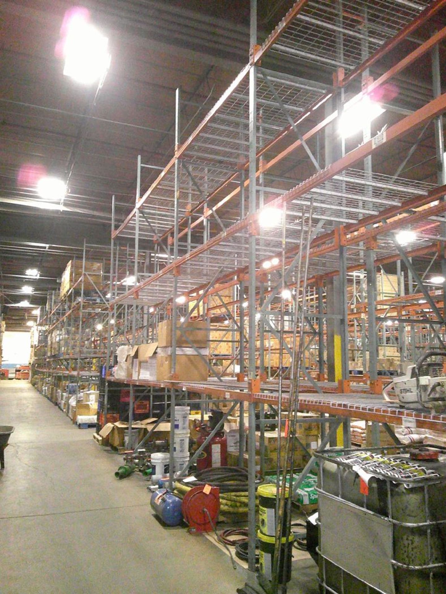 Sections of Interlake 42" x 8' x 19' Bolted Pallet Racking, Including: (20) Uprights, (108) 3" - Image 6 of 6