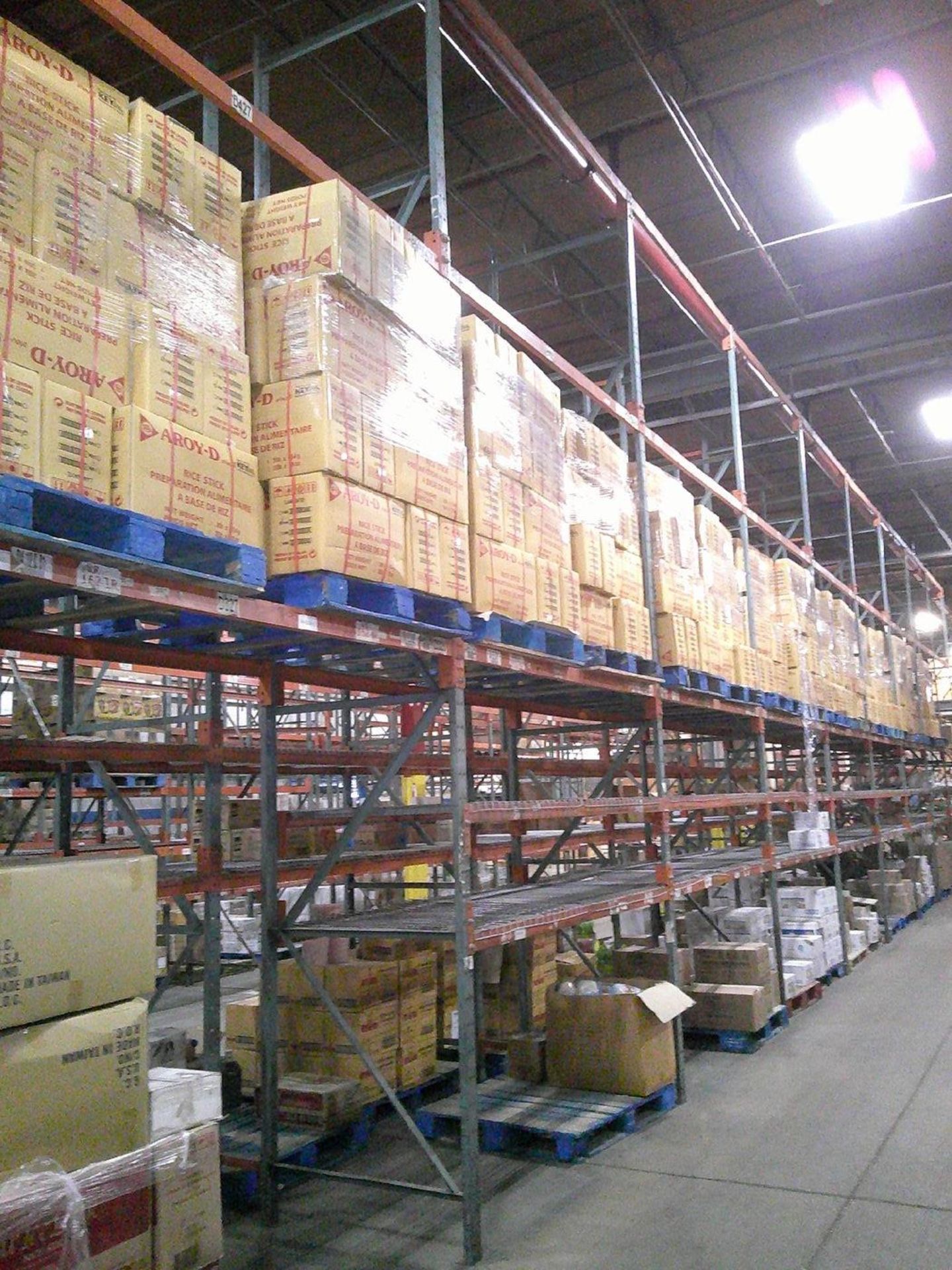 Sections of Interlake 42" x 8' x 19' Bolted Pallet Racking, Including: (40) Uprights, (252) 3" - Image 7 of 10