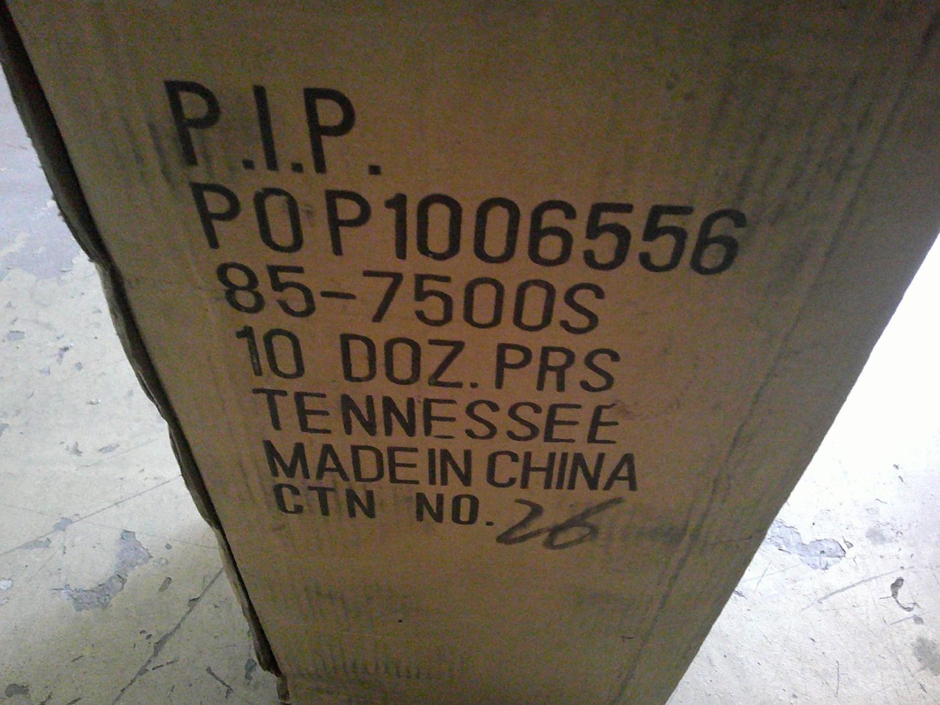 Lot - (1) Box 10-Dozen Style 85-7500S Work Gloves - Image 2 of 2