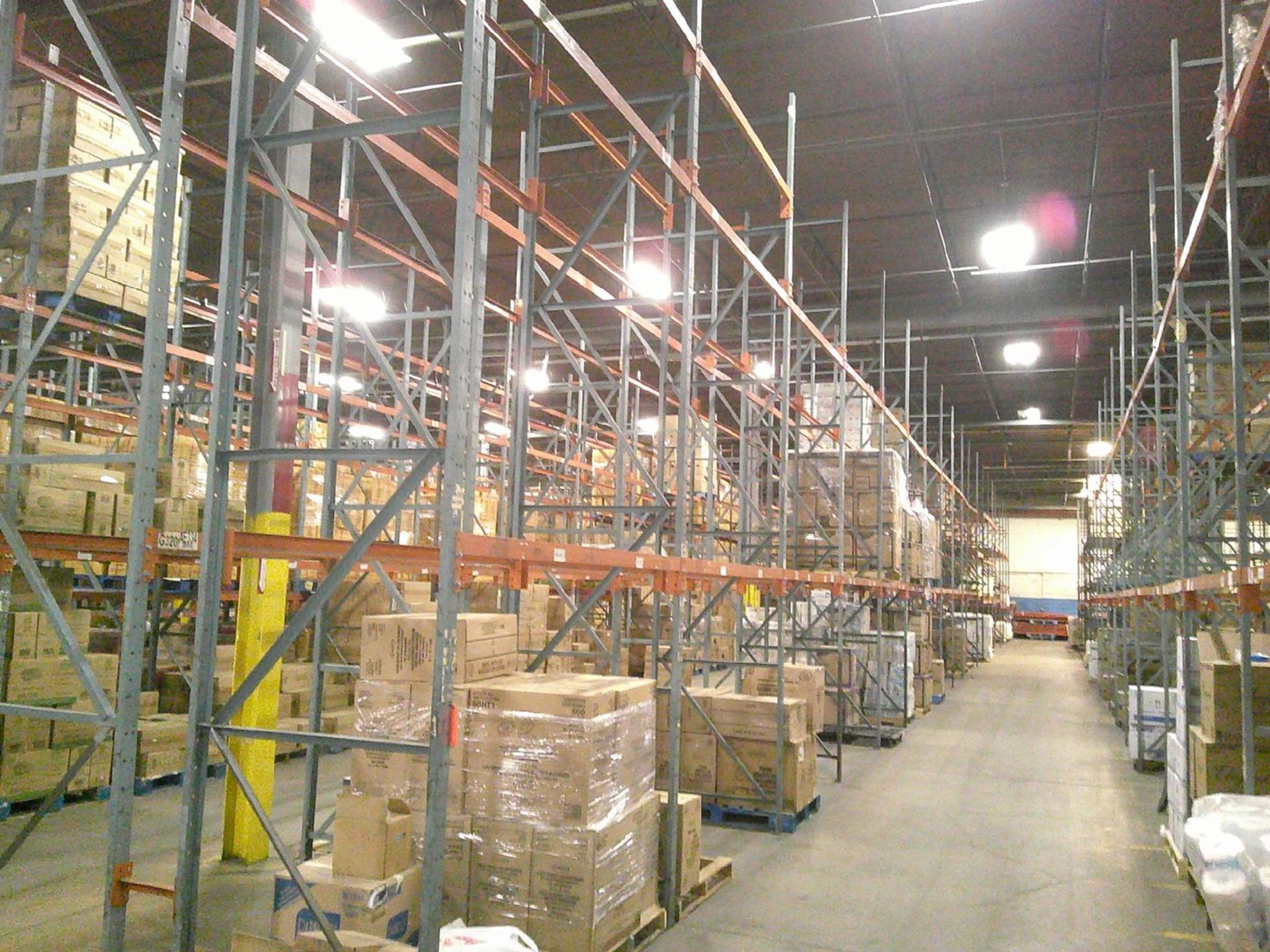 Sections of Interlake 42" x 8' x 19' Bolted Pallet Racking, Including: (40) Uprights, (180) 3"