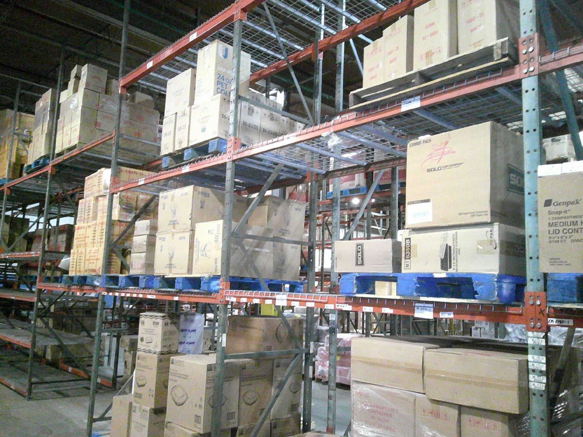 Sections of Interlake 42" x 8' x 19' Bolted Pallet Racking, Including: (40) Uprights, (182) 3" - Image 9 of 10