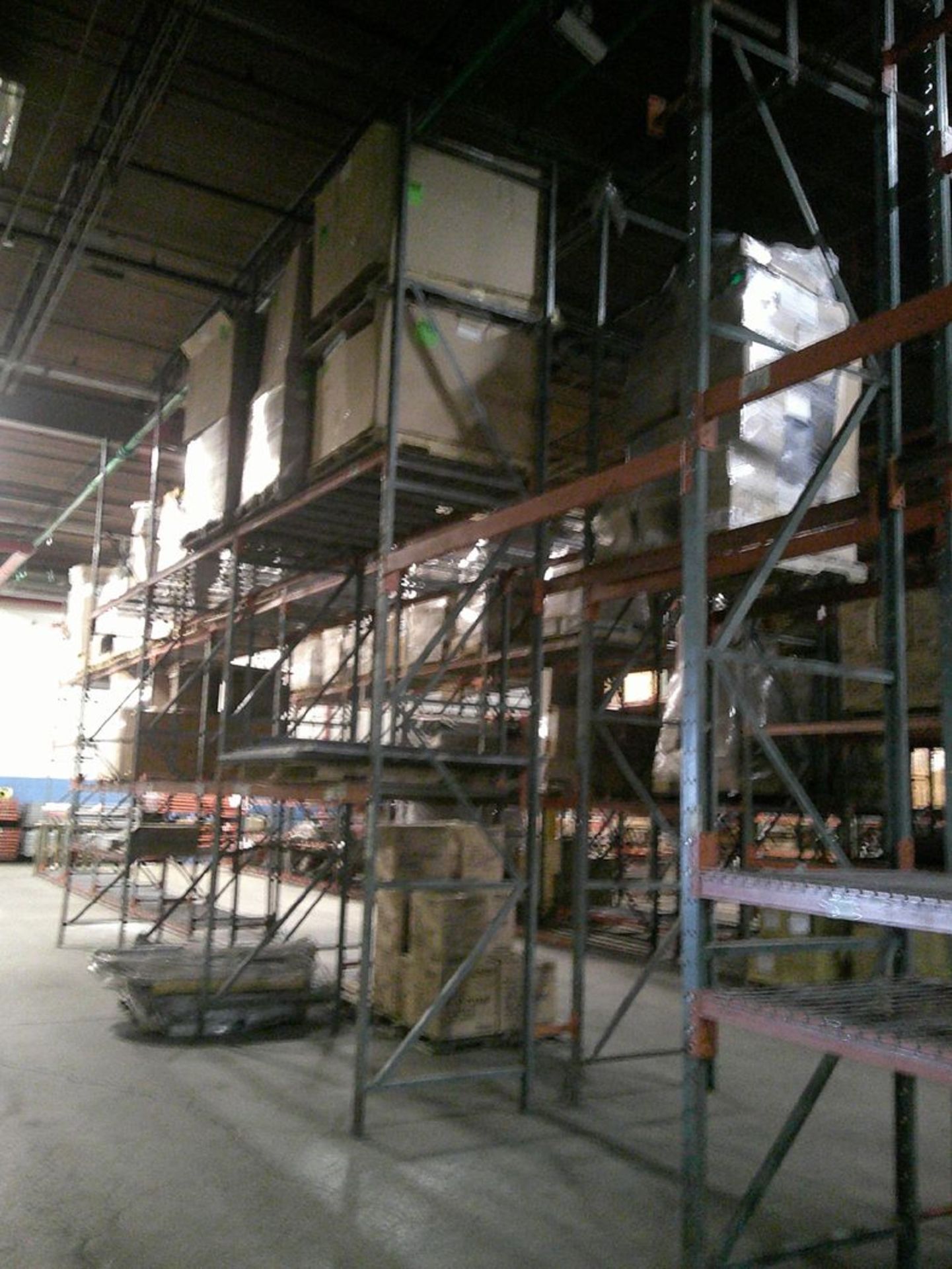 Sections of Interlake 42" x 8' x 19' Bolted Pallet Racking, Including: (36) Uprights, (162) 3" - Image 8 of 8