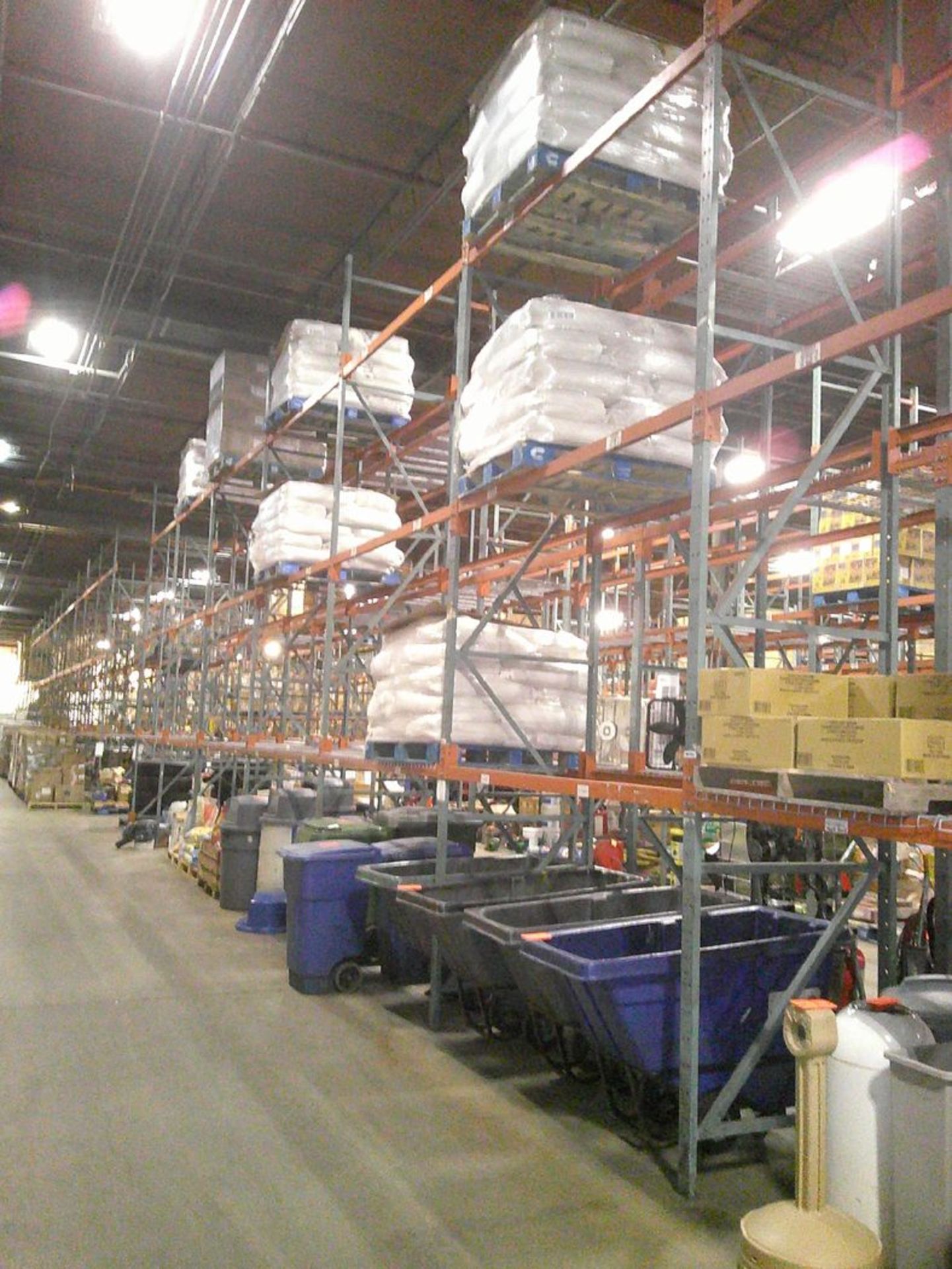 Sections of Interlake 42" x 8' x 19' Bolted Pallet Racking, Including: (20) Uprights, (108) 3" - Image 5 of 6