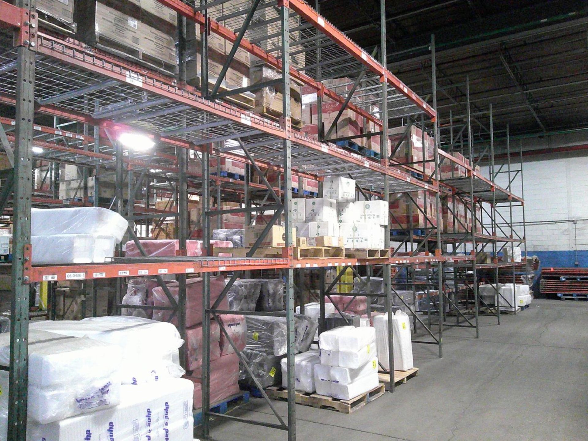 Sections of Interlake 42" x 8' x 19' Bolted Pallet Racking, Including: (40) Uprights, (180) 3" - Image 5 of 11