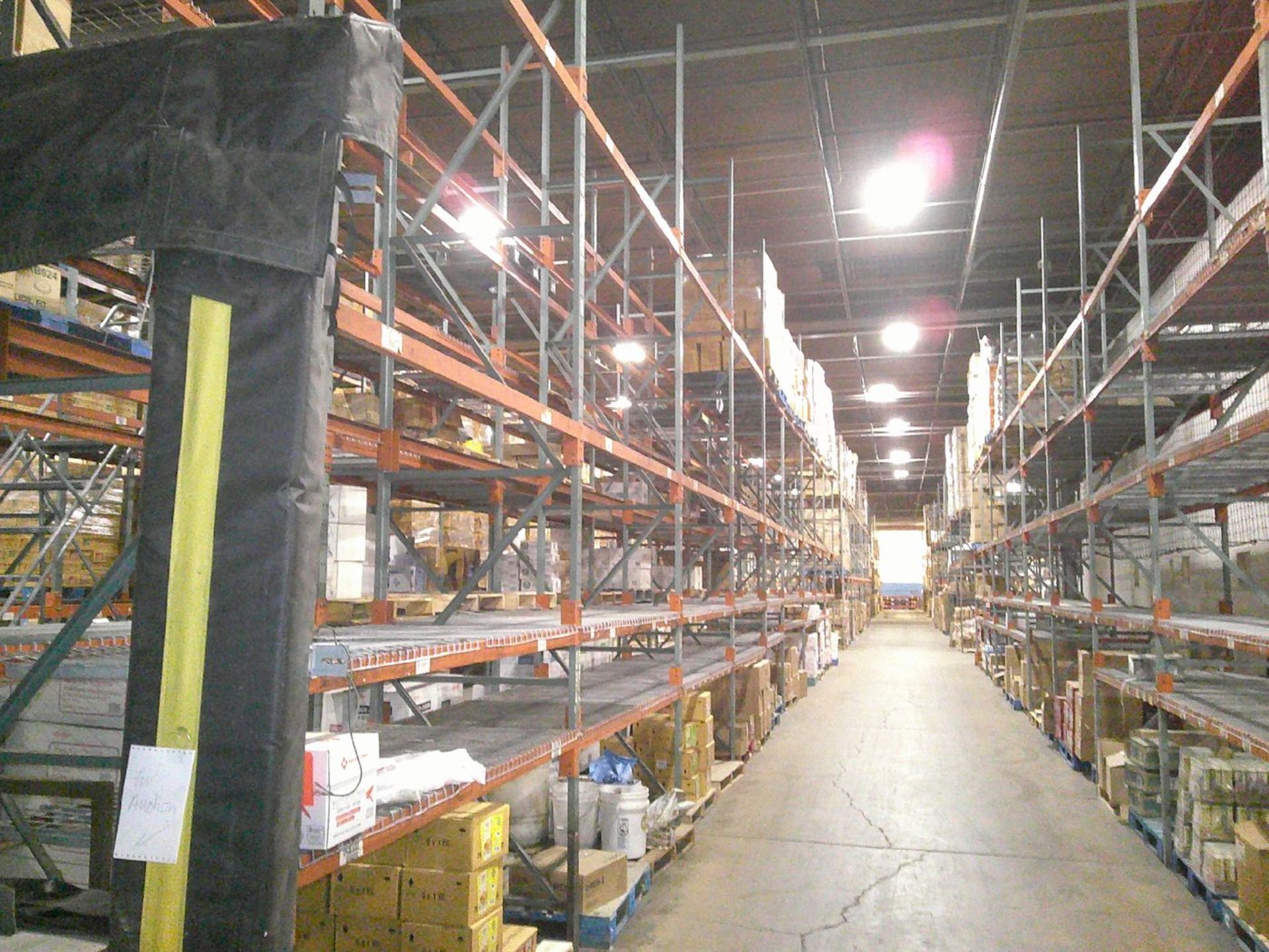 Sections of Interlake 42" x 8' x 19' Bolted Pallet Racking, Including: (20) Uprights, (158) 3" - Image 4 of 7