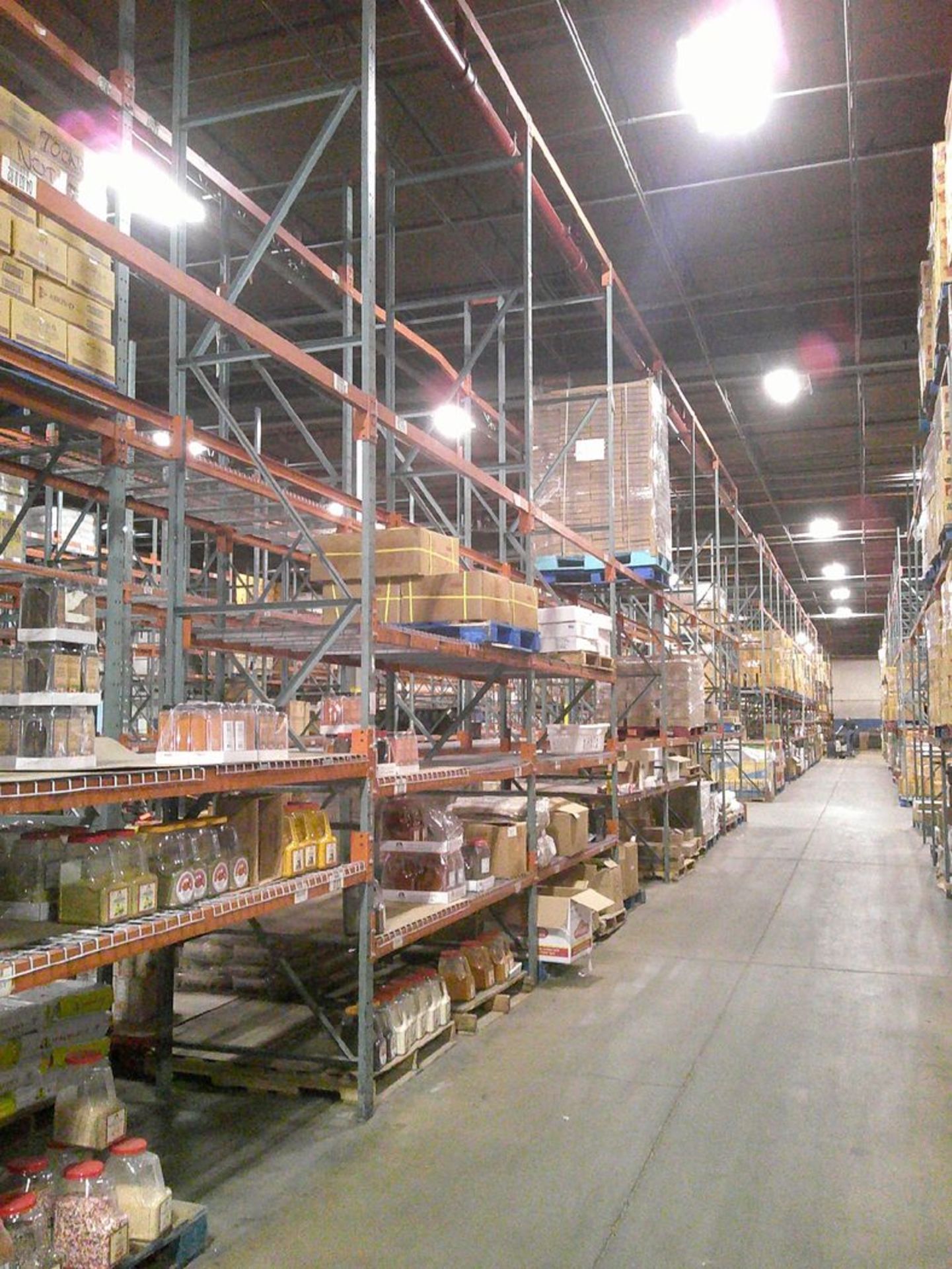 Sections of Interlake 42" x 8' x 19' Bolted Pallet Racking, Including: (20) Uprights, (126) 3" - Image 3 of 7