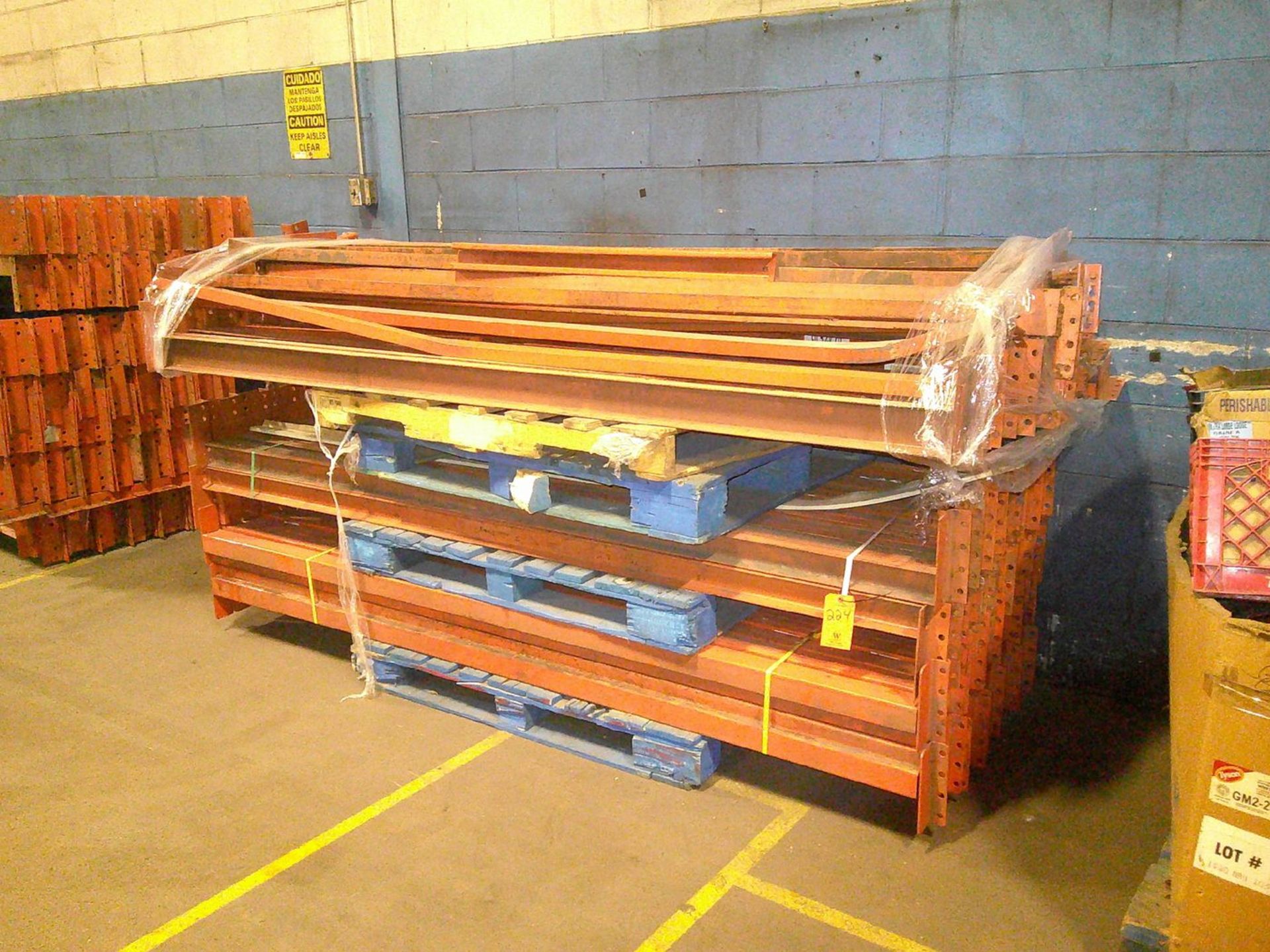 Lot - (2) Pallets of 3 in. and 4 in. x 8 ft. Cross Beams; approx. (200)