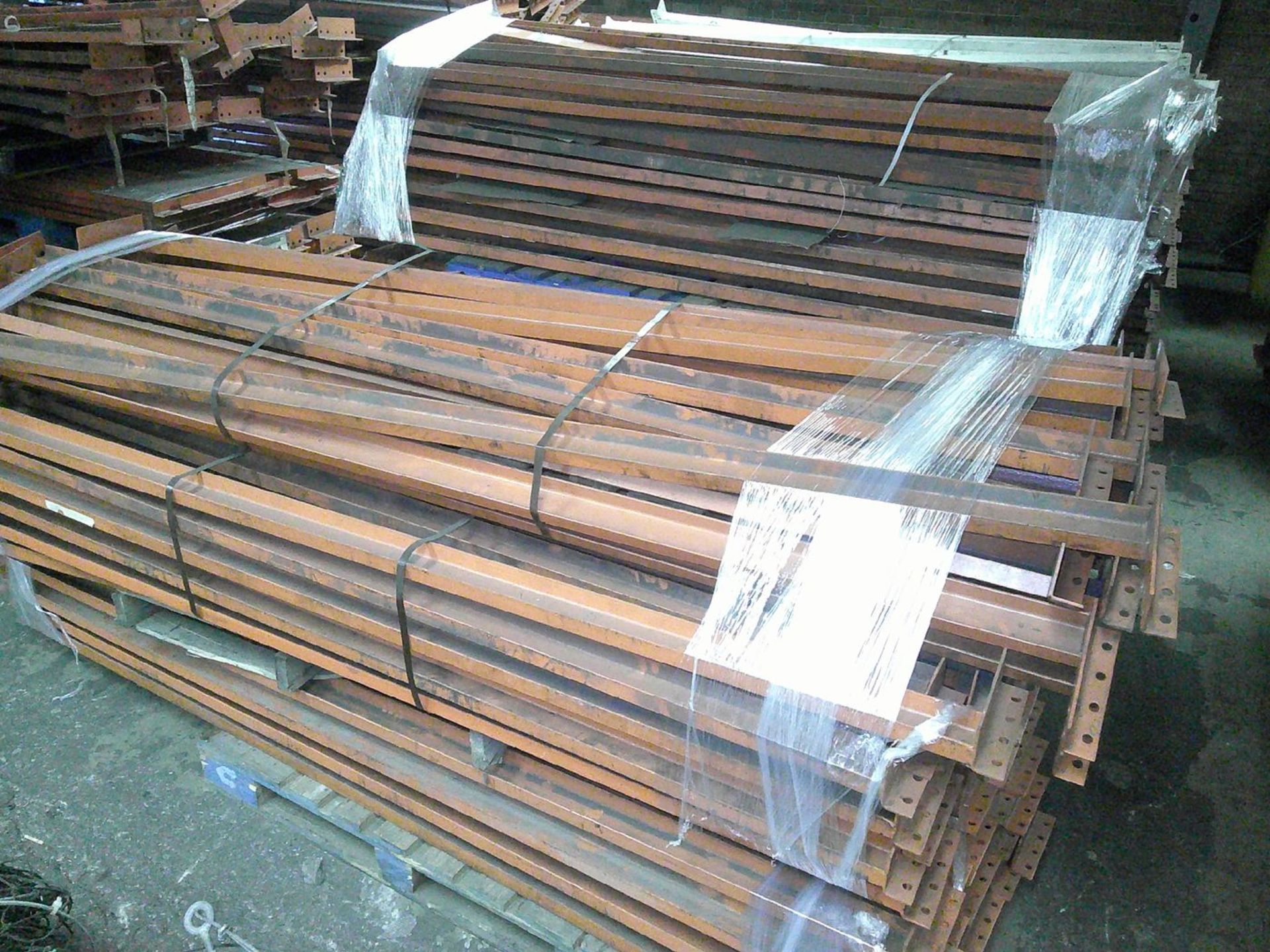 Lot - (5) Pallets of 3 in. x 8 ft. Cross Beams; approx. (177) - Image 4 of 4