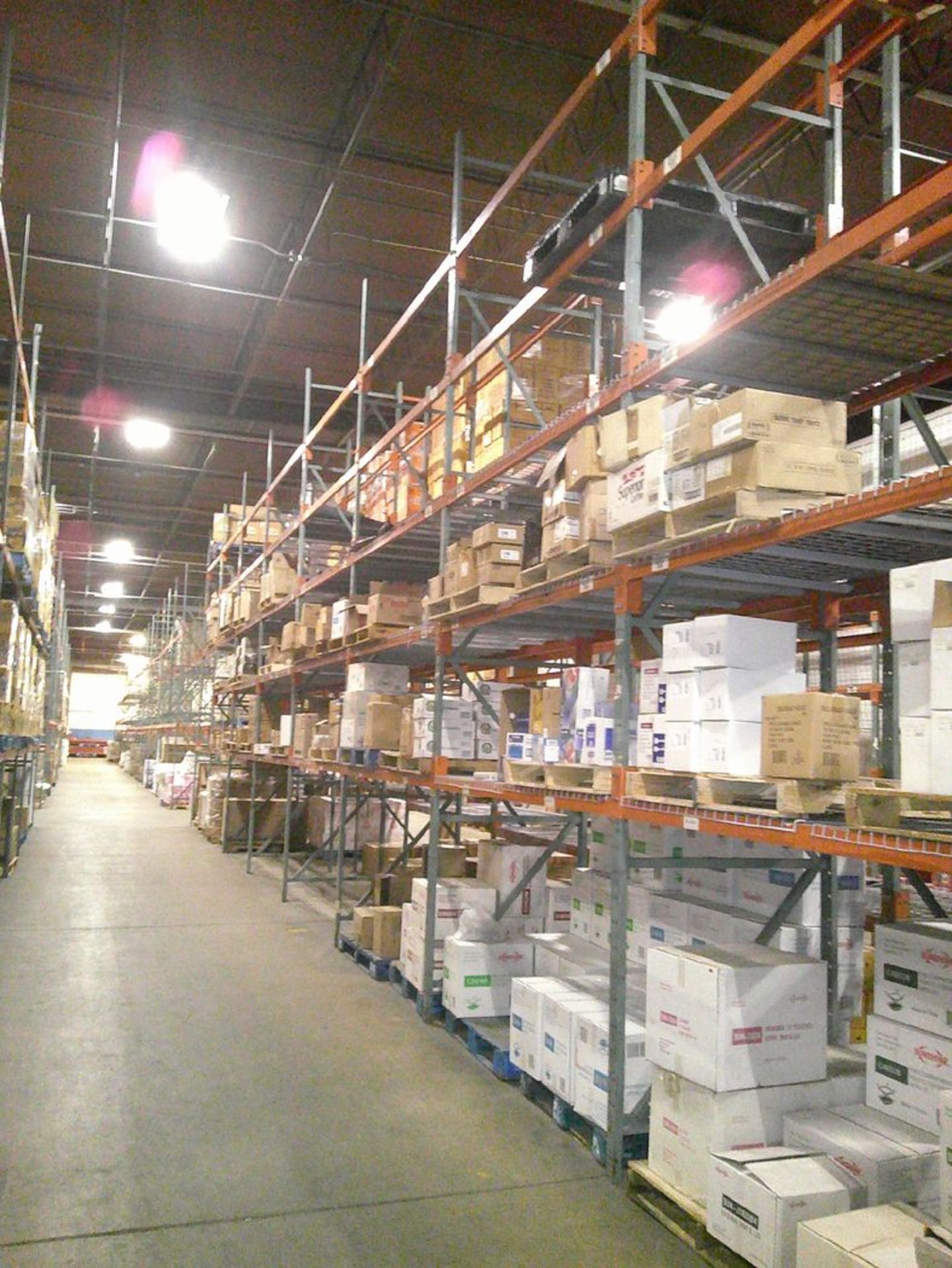 Sections of Interlake 42" x 8' x 19' Bolted Pallet Racking, Including: (20) Uprights, (158) 3" - Image 6 of 7