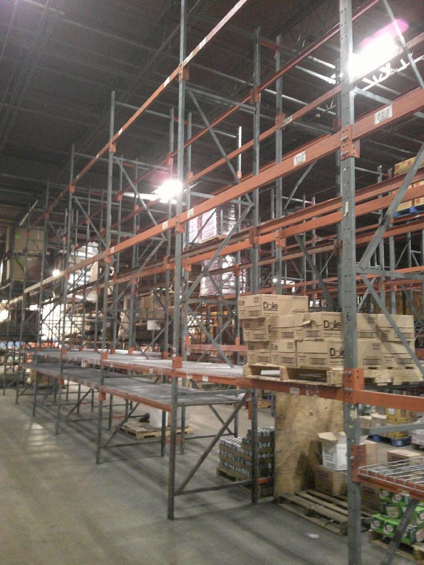 Sections of Interlake 42" x 8' x 19' Bolted Pallet Racking, Including: (36) Uprights, (162) 3" - Image 7 of 8