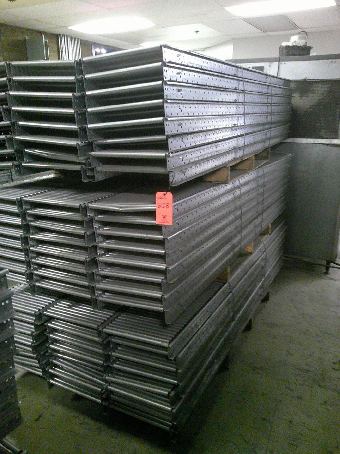 Lot - (2) Pallets of 14 in. wide x 92 in. long Roller Conveyor; approx. (144), 3/4 in. Dia. - Image 2 of 3