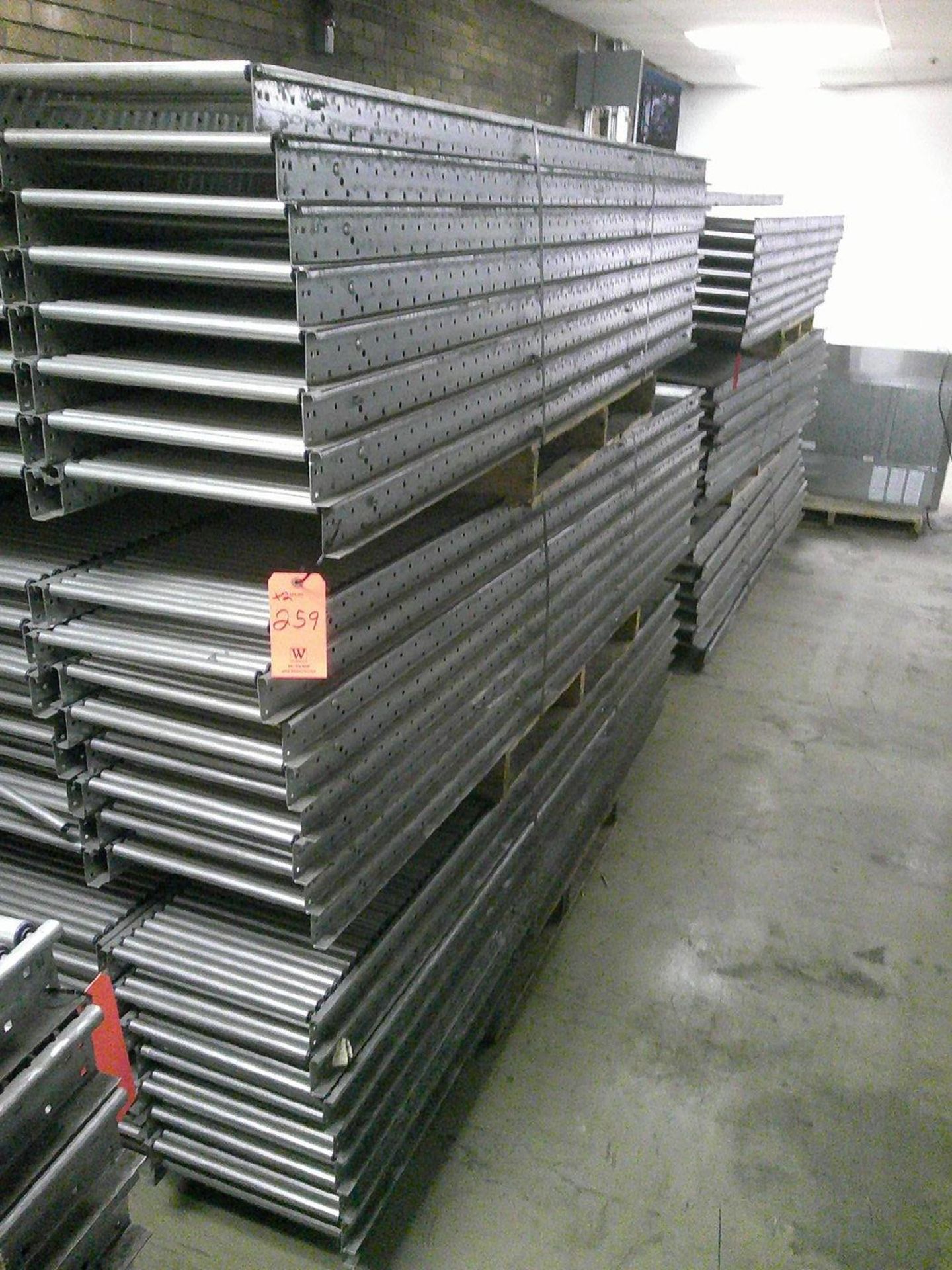 Lot - (2) Pallets of 14 in. wide x 92 in. long Roller Conveyor; approx. (144), 3/4 in. Dia. - Image 2 of 3