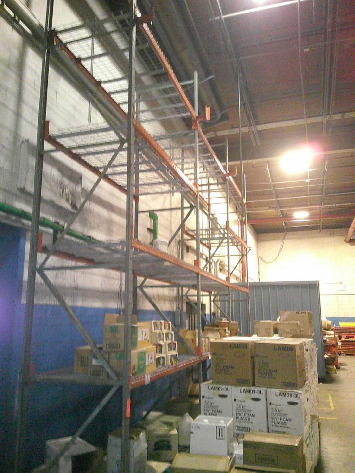 Sections of Interlake 42" x 8' x 19' Bolted Pallet Racking, Including: (16) Uprights, (70) 3" Wide - Image 5 of 5