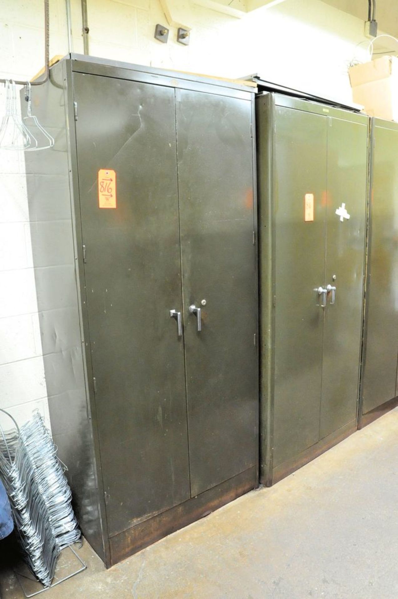 Lot - (4) 2-Door Tall Supply Cabinets with Contents