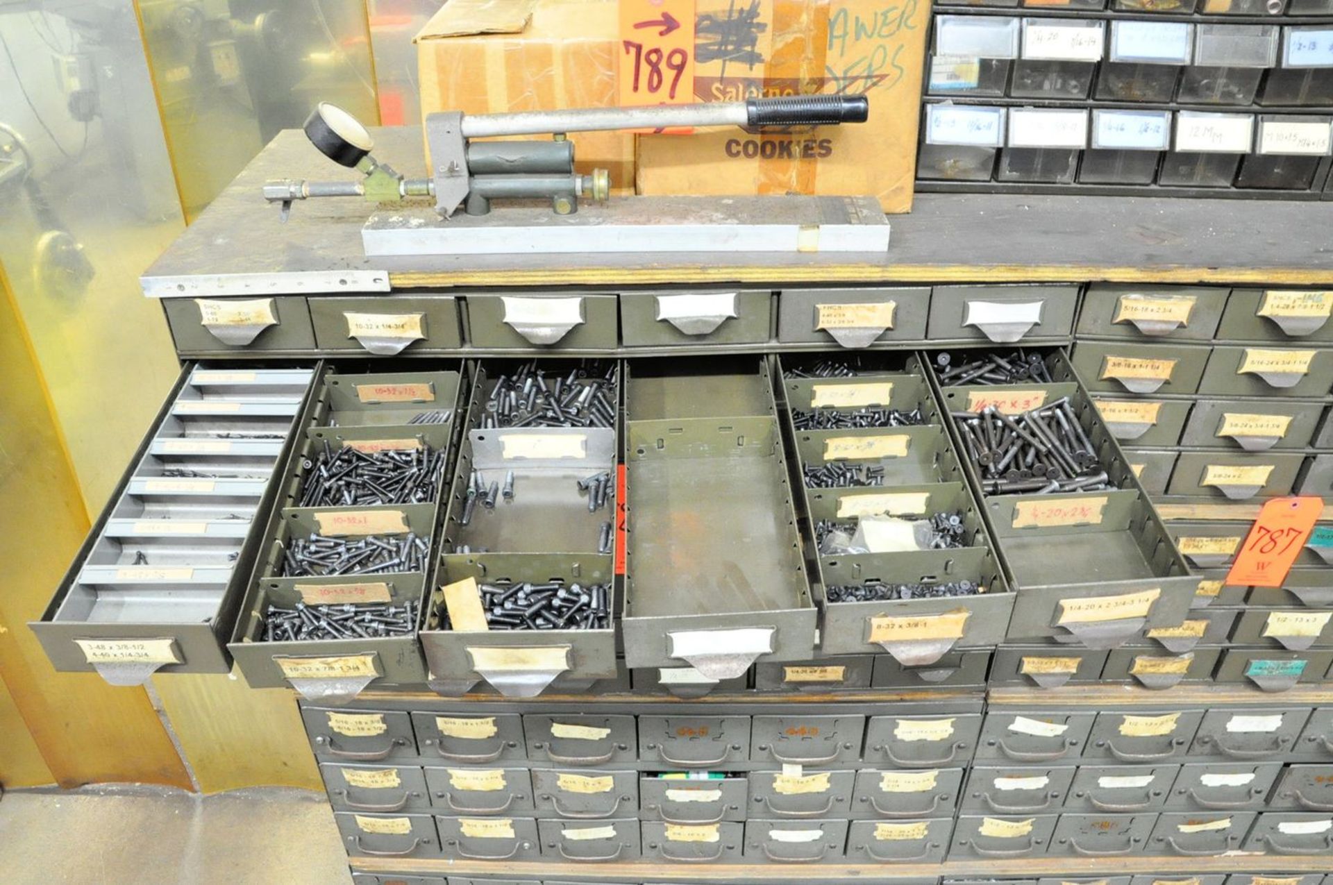 Lot - (84) Organizer Bins with Bolt and Screw Hardware Contents - Image 3 of 15